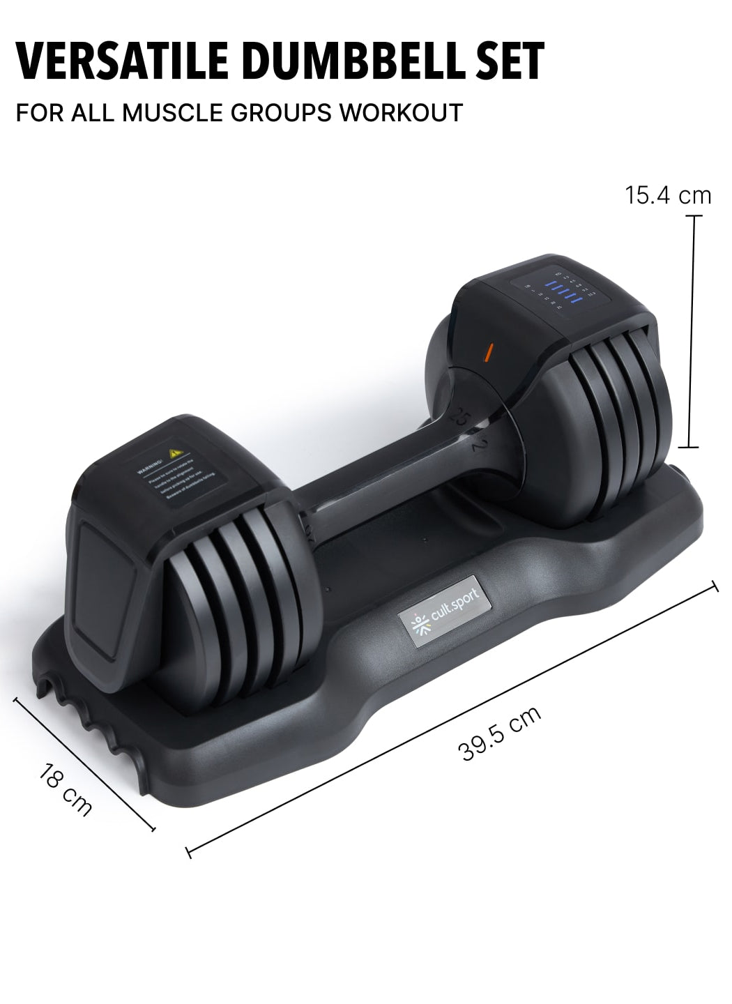 Divo 11.3kg (Pack of 2) Adjustable Dumbbell for Men & Women for Fitness and Home Workout, Adjustable Dumbbell (6 months extended warranty only on Cultstore.com)