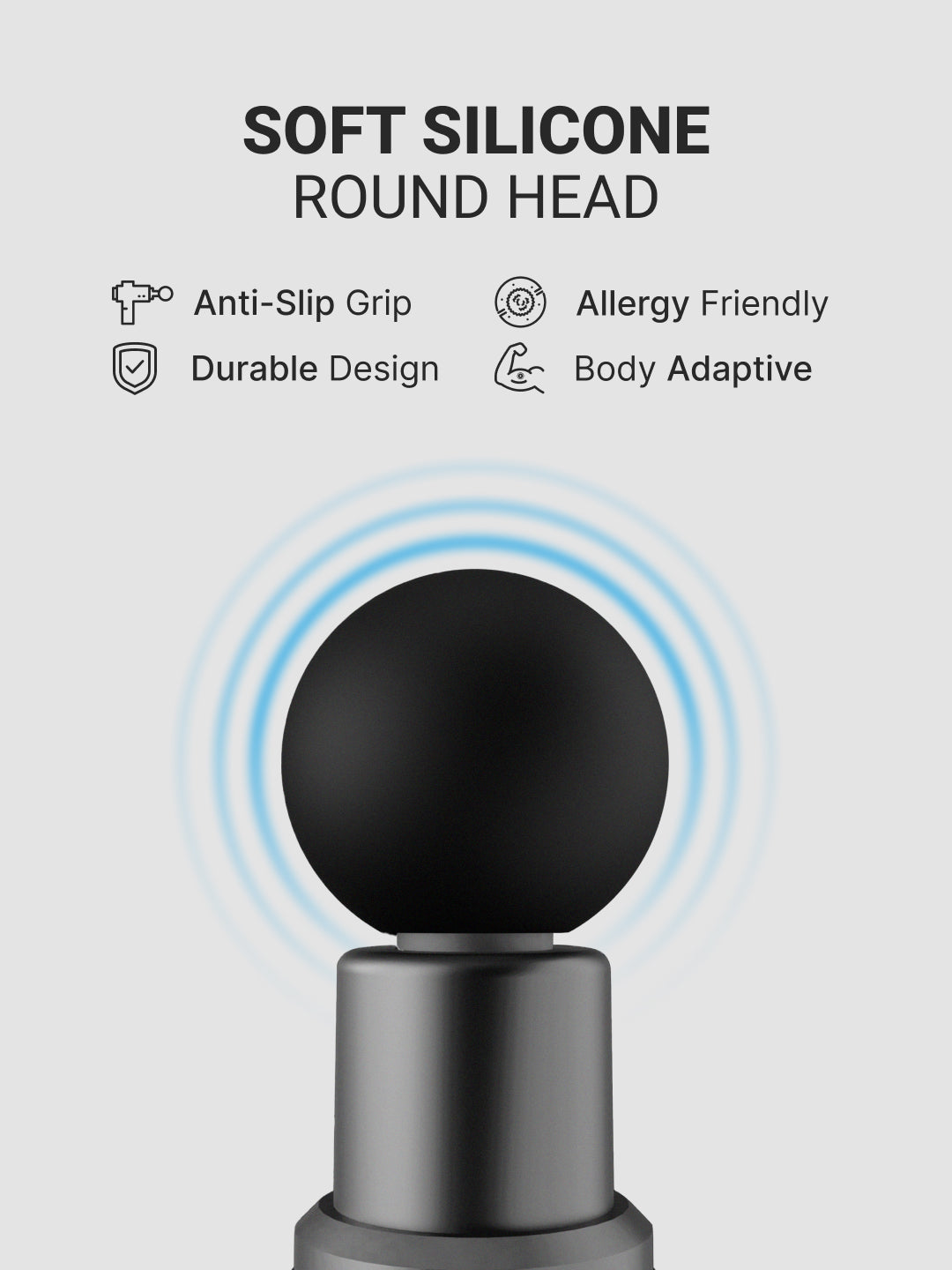 Cult Impact X, Full Body Gun Massager with Hot and Cold Therapy, 3000mAh battery, 6 Interchangeable heads, 6 Speed levels, Silicone head, Carry Pouch.