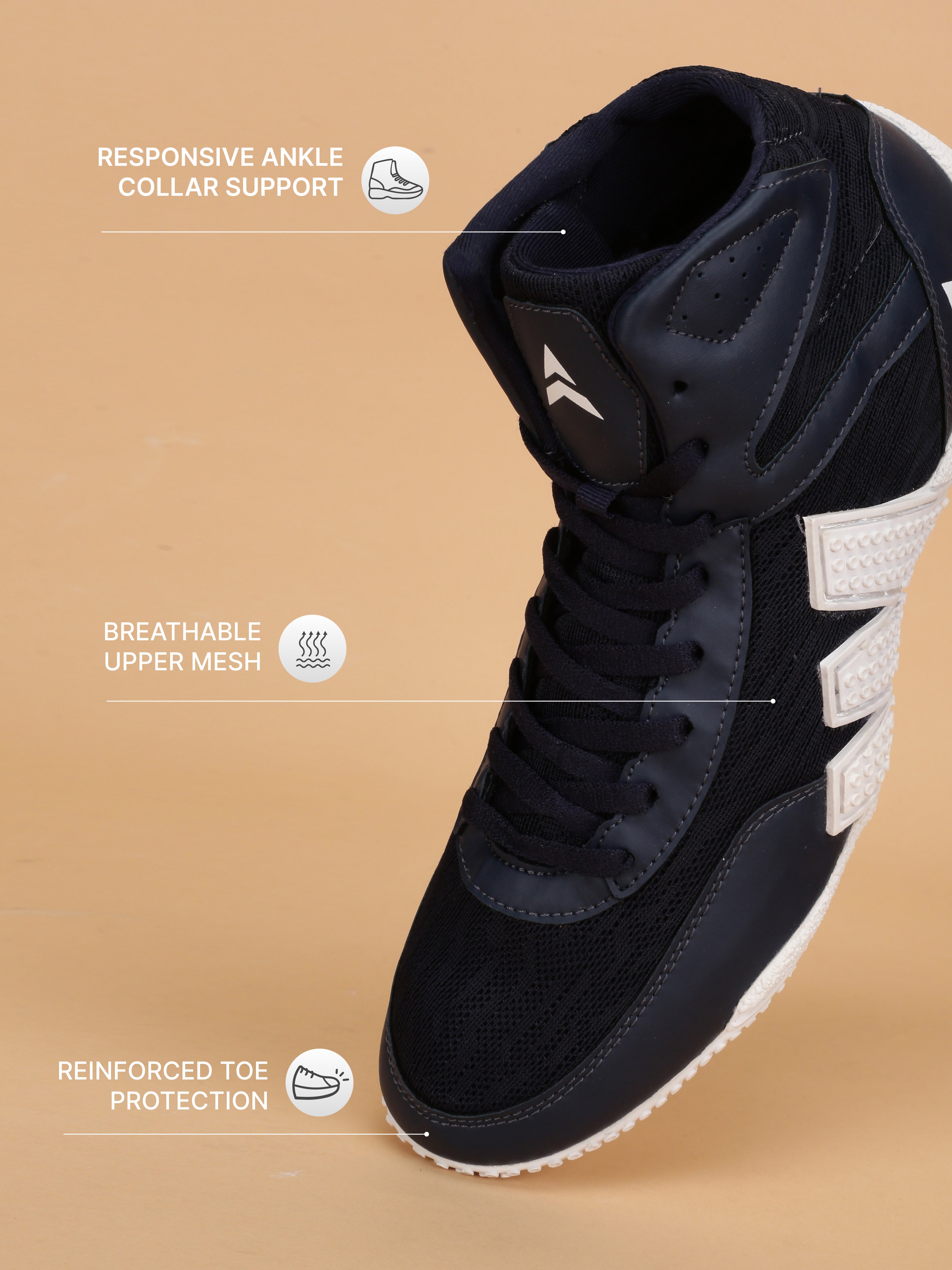 Avant Men's TacklePro Kabaddi Shoes - Navy/Black