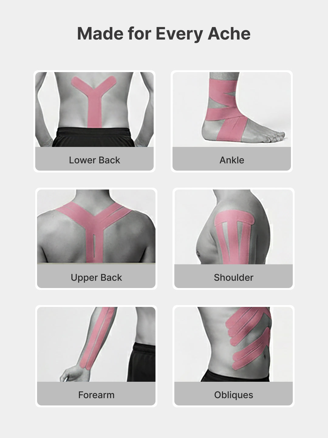 cult Kinesiology Tape Pink - Muscle Support & Injury Recovery