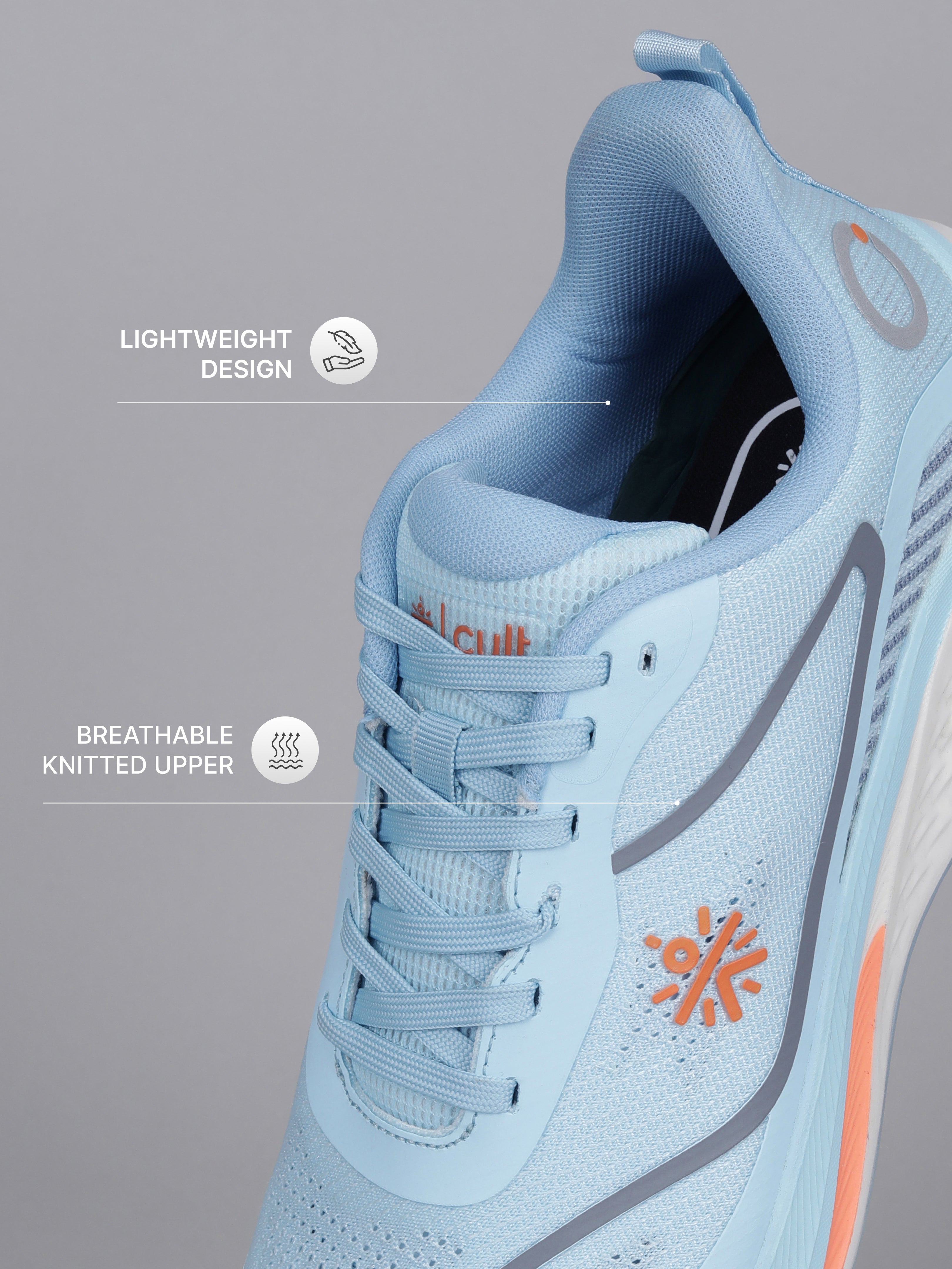 Cult Men's Stratus Running Shoes - Ice Blue