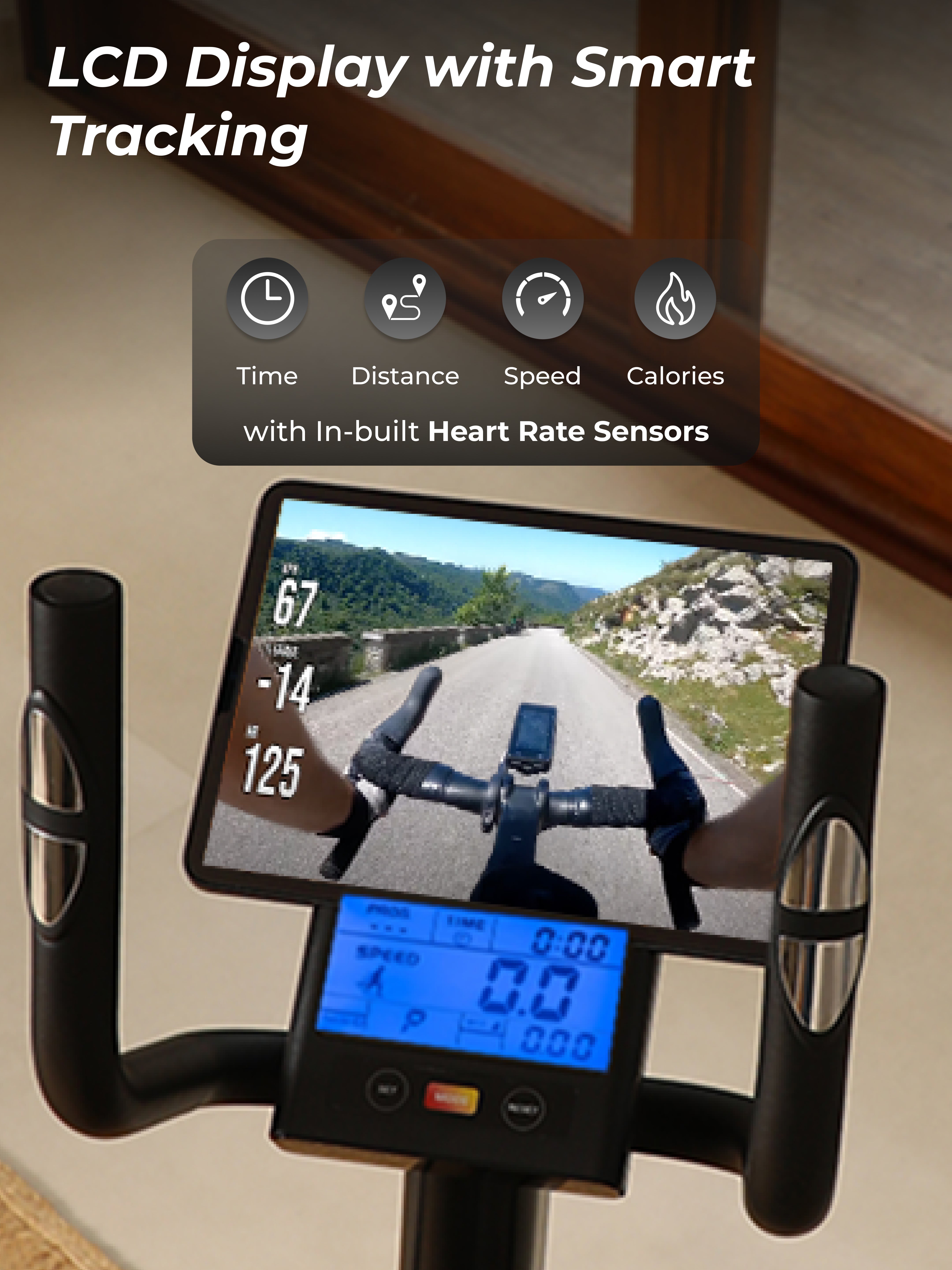 Cult SmartCrossPrime Magnetic Elliptical Trainer | 6Kg Flywheel | Max Weight: 140Kg | Home Use Cross Trainer - Black