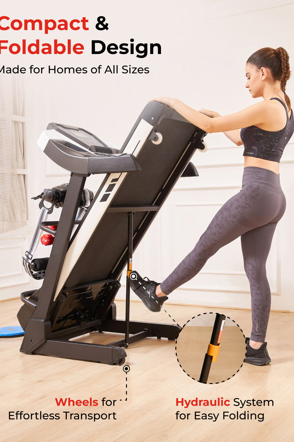 FT200M 4.5 HP Peak BLDC Treadmill | 15-level Auto-Incline & Massager | Max Weight-110kg | Max Speed-16kmph (with 6 Months extended warranty)