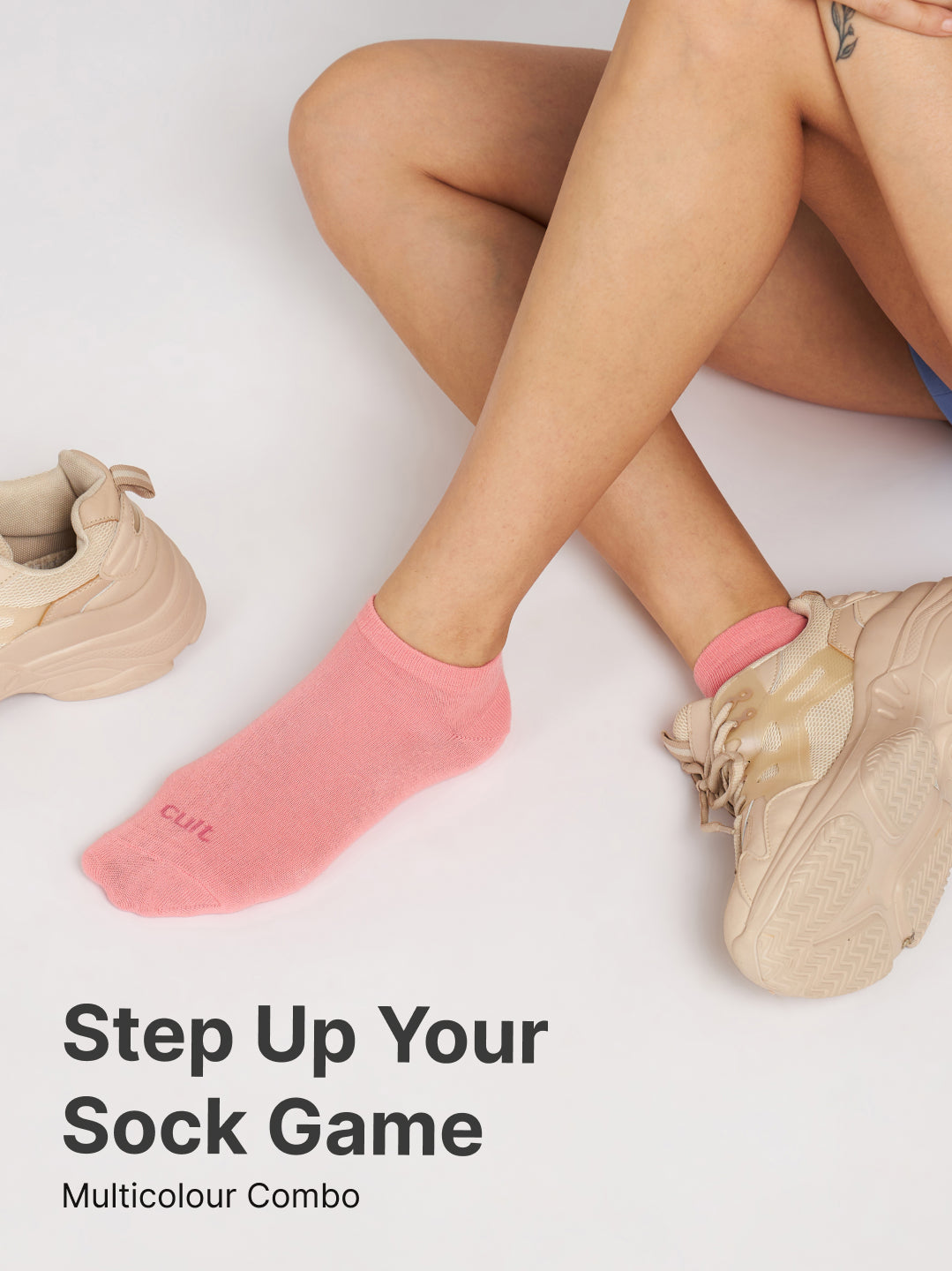 Casual Low Ankle Length Cotton Pack of 3 Pink,Maroon & Purple Socks Women