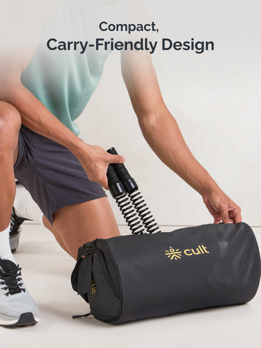 cult Ropeless Battle Rope Heavy-Duty Portable Strength Trainer for Full-Body & HIIT Workouts