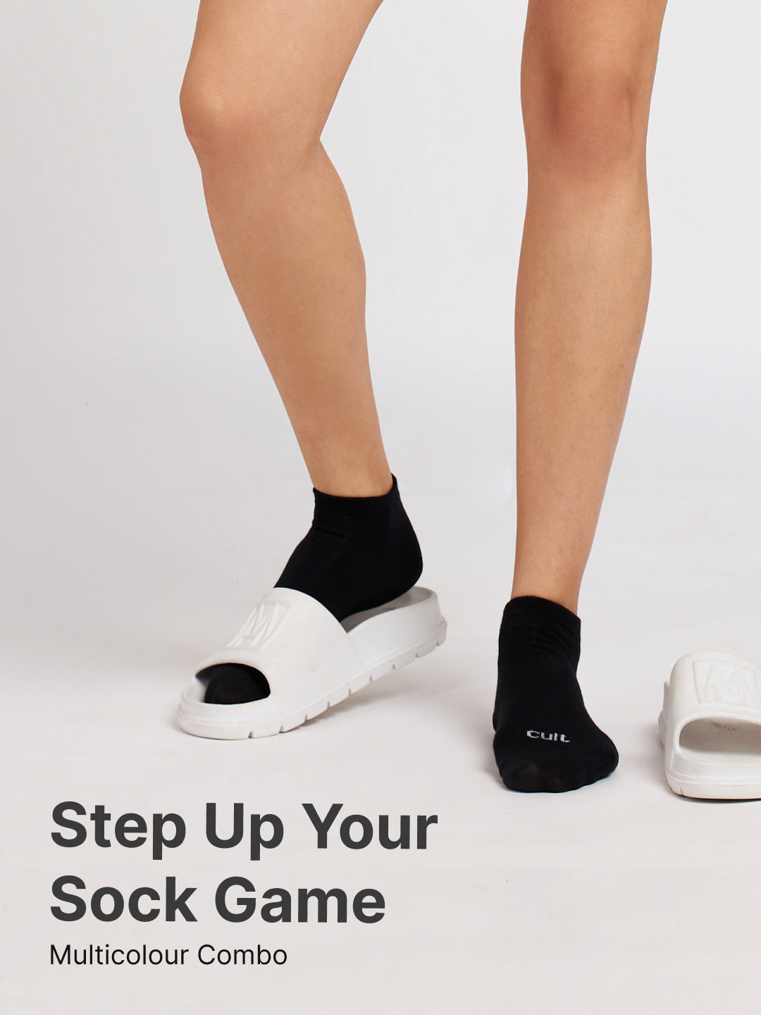 Casual Low Ankle Pack of 5 Pink,Yellow,Powder Blue,Grey & Black Women's Cotton Socks