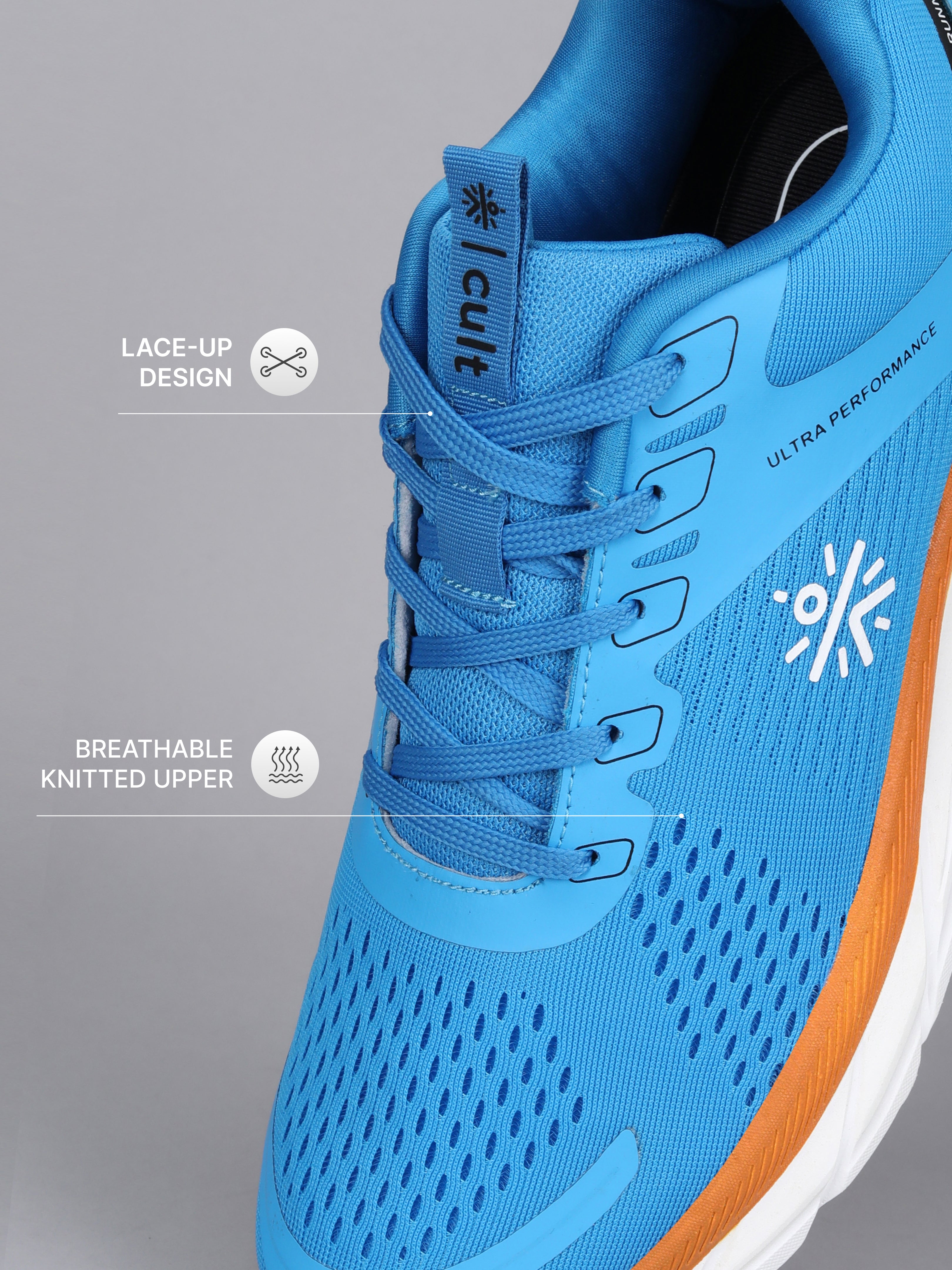 Cult Men's Hyperion Running Shoes - Sky Blue