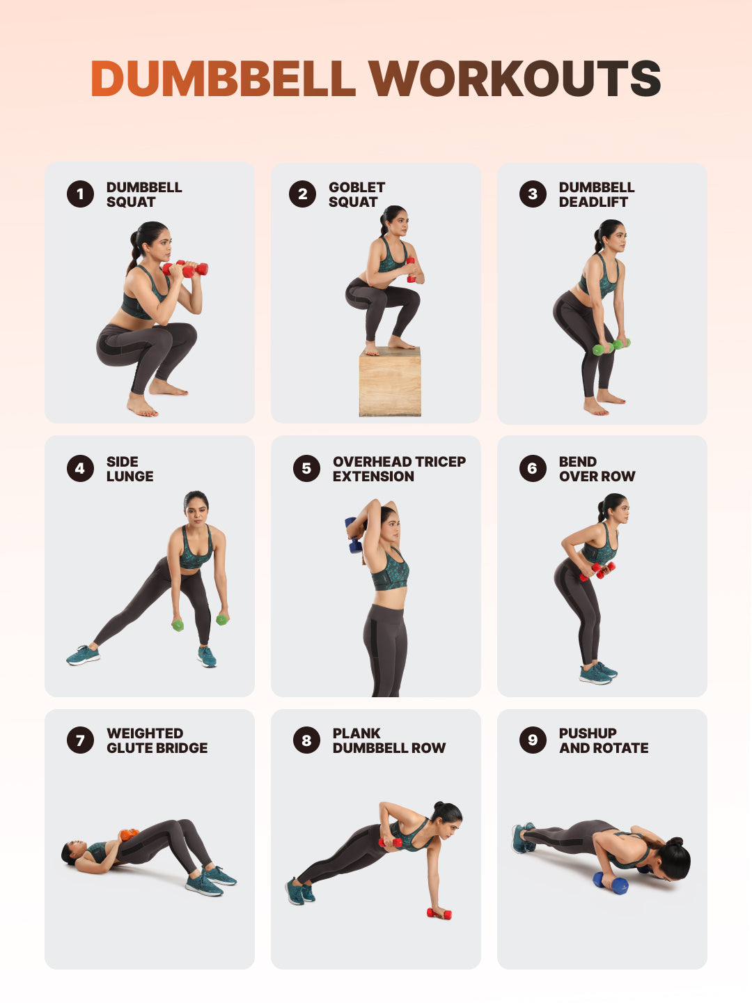 Cult 3KGx2 Neoprene Dumbbells For Home & Gym Exercises (Orange)