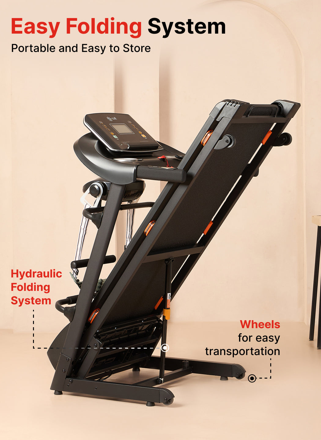 Cultrun M4 4HP Peak Treadmill | 15-level Auto-Incline & Massager | Max Weight-120kg | Max Speed-14.8kmph (with 6 Months Extended Warranty)