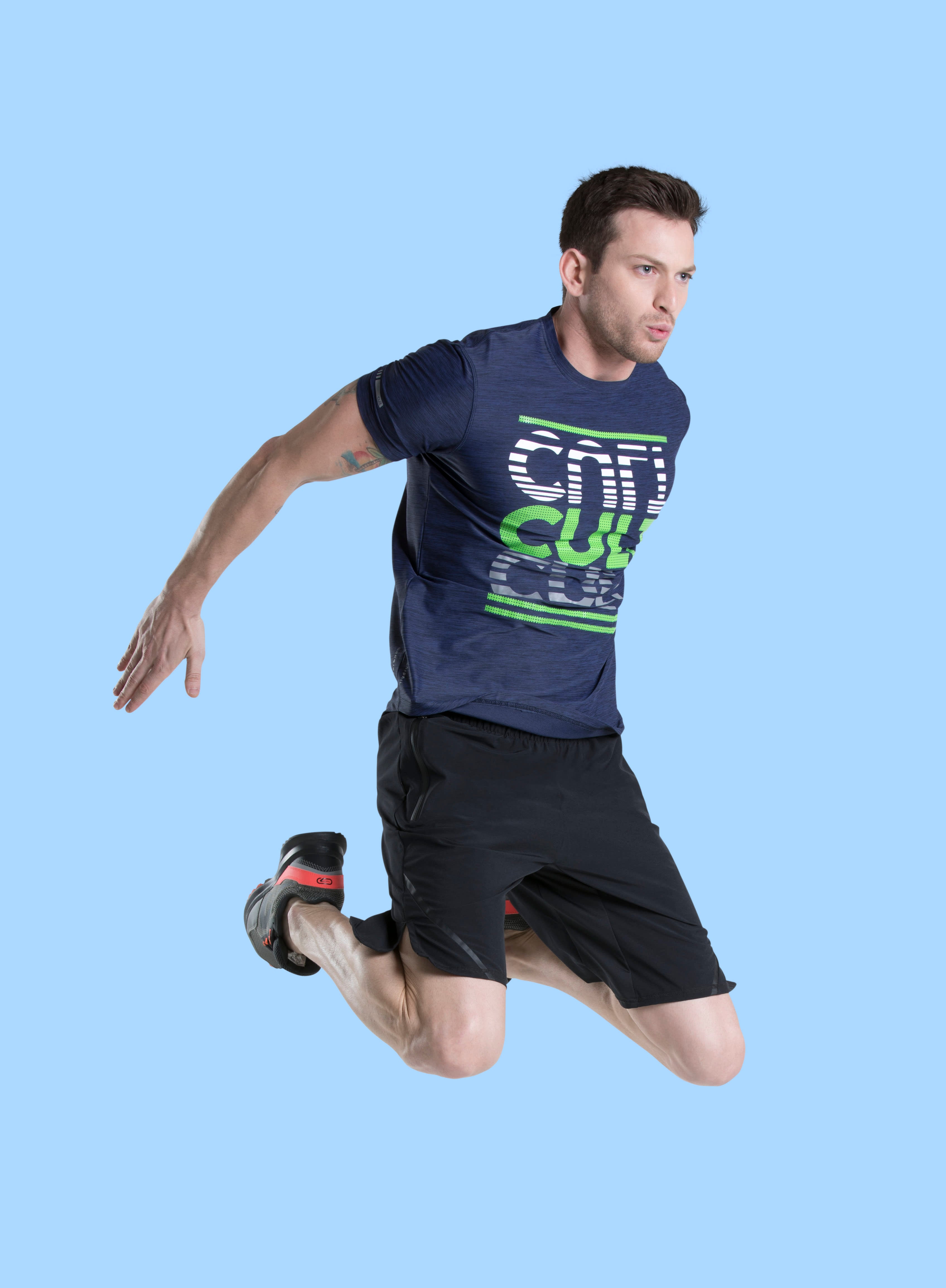 Men's High Spirit Blue Training Tee