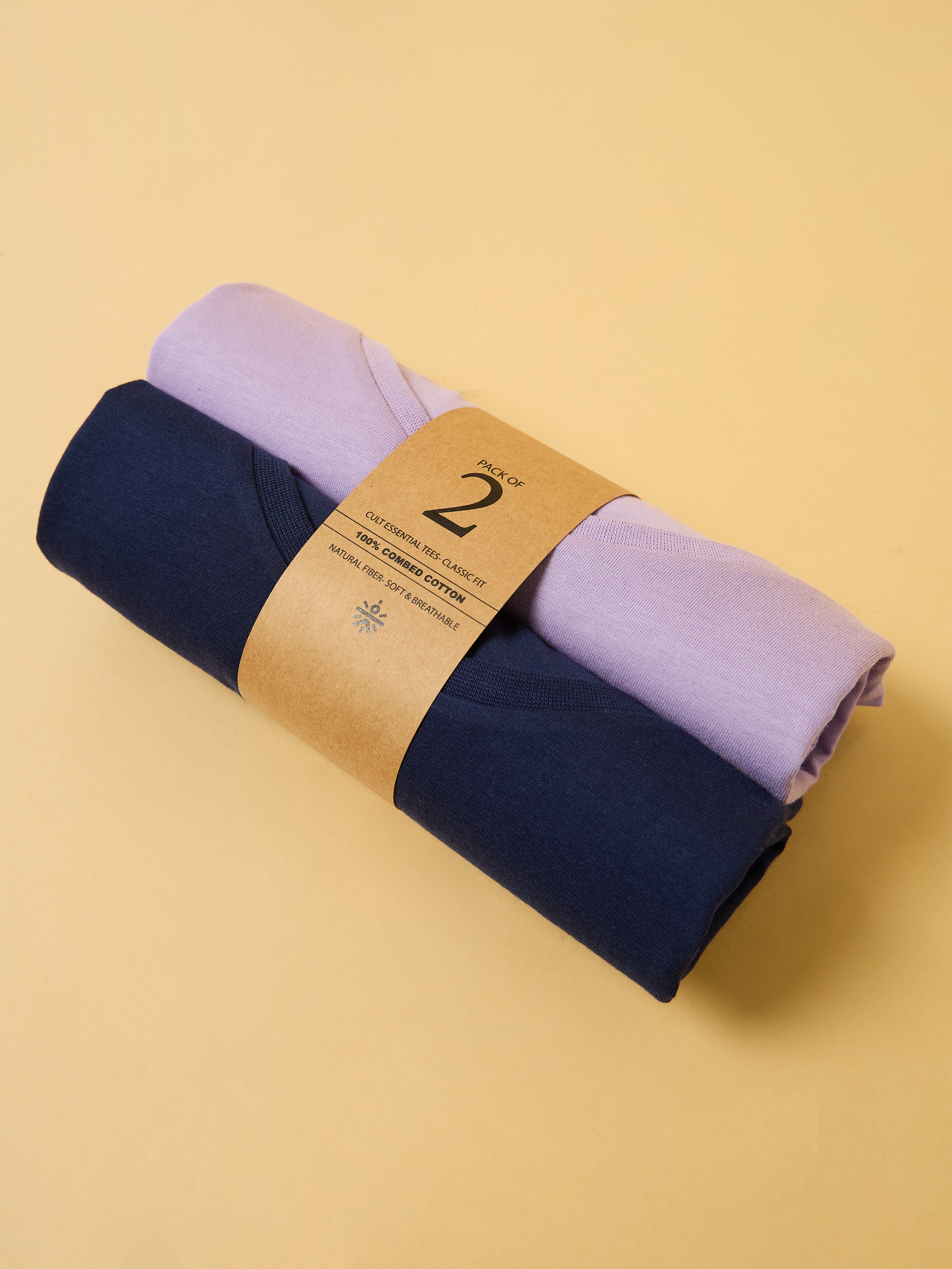 Cult Essential Cotton Pack of 2 T-shirts