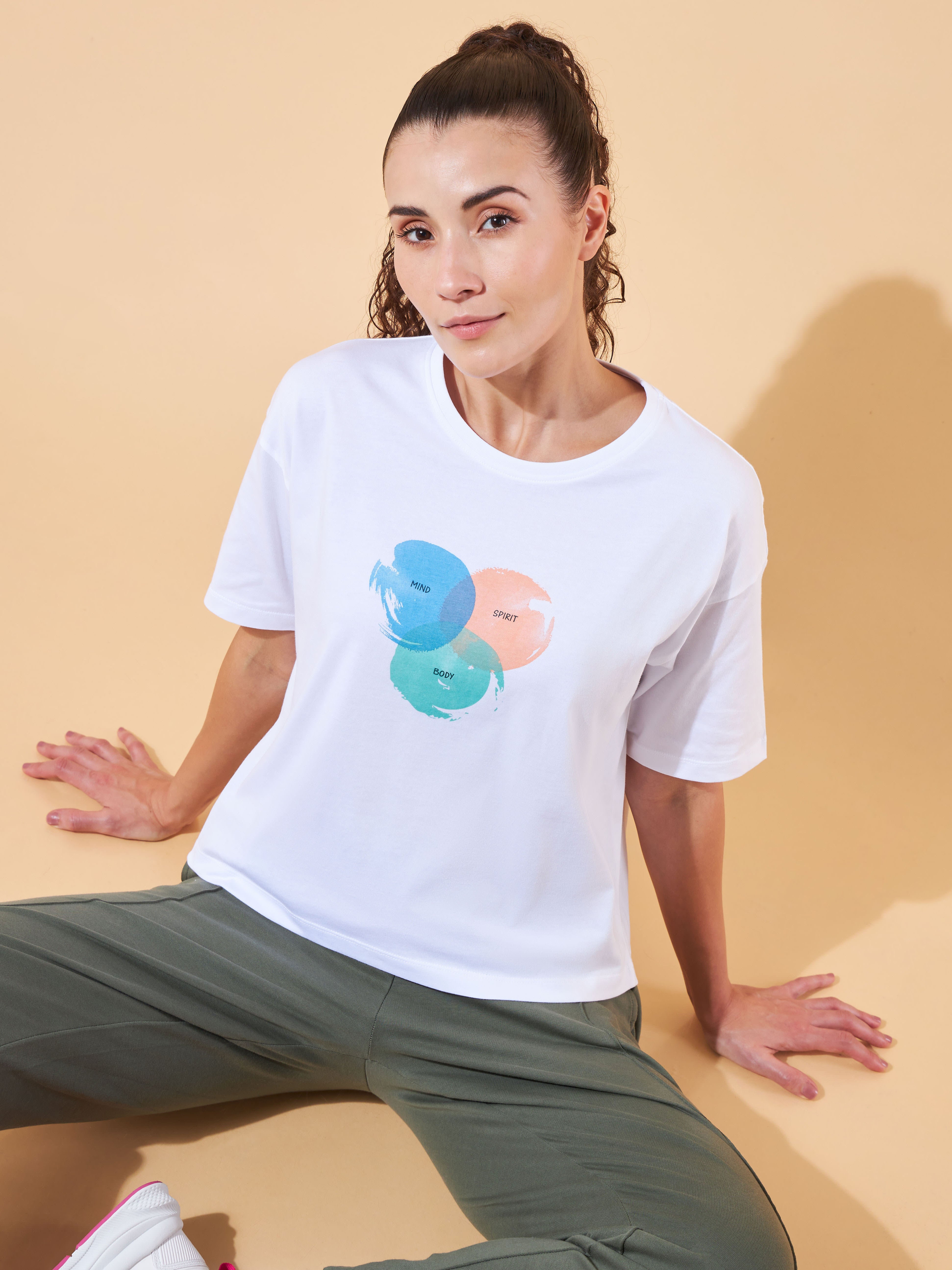 Lifestyle Cotton Boxy Graphic T-shirt