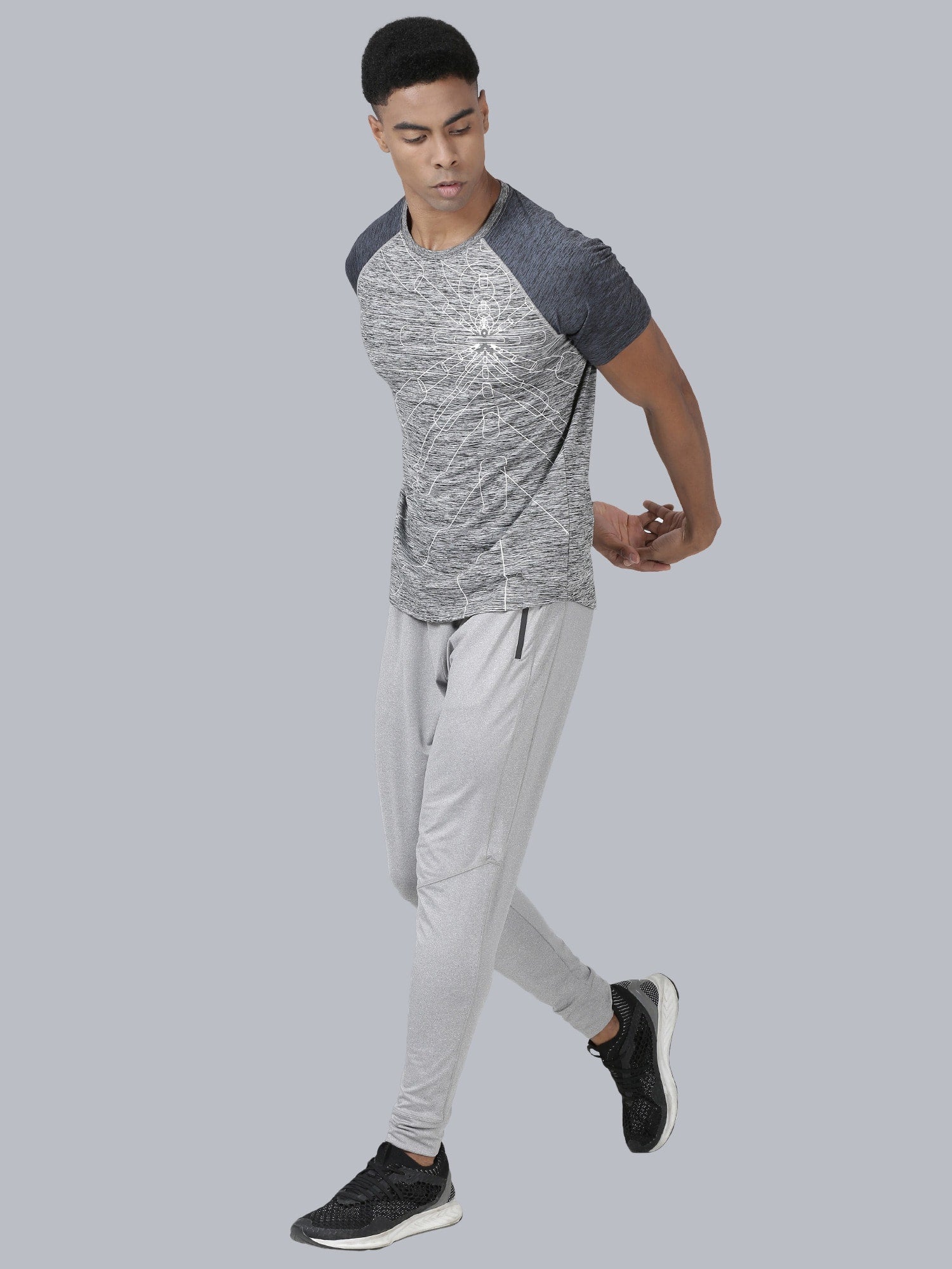 Signature 2-tone Grey Gym Tee