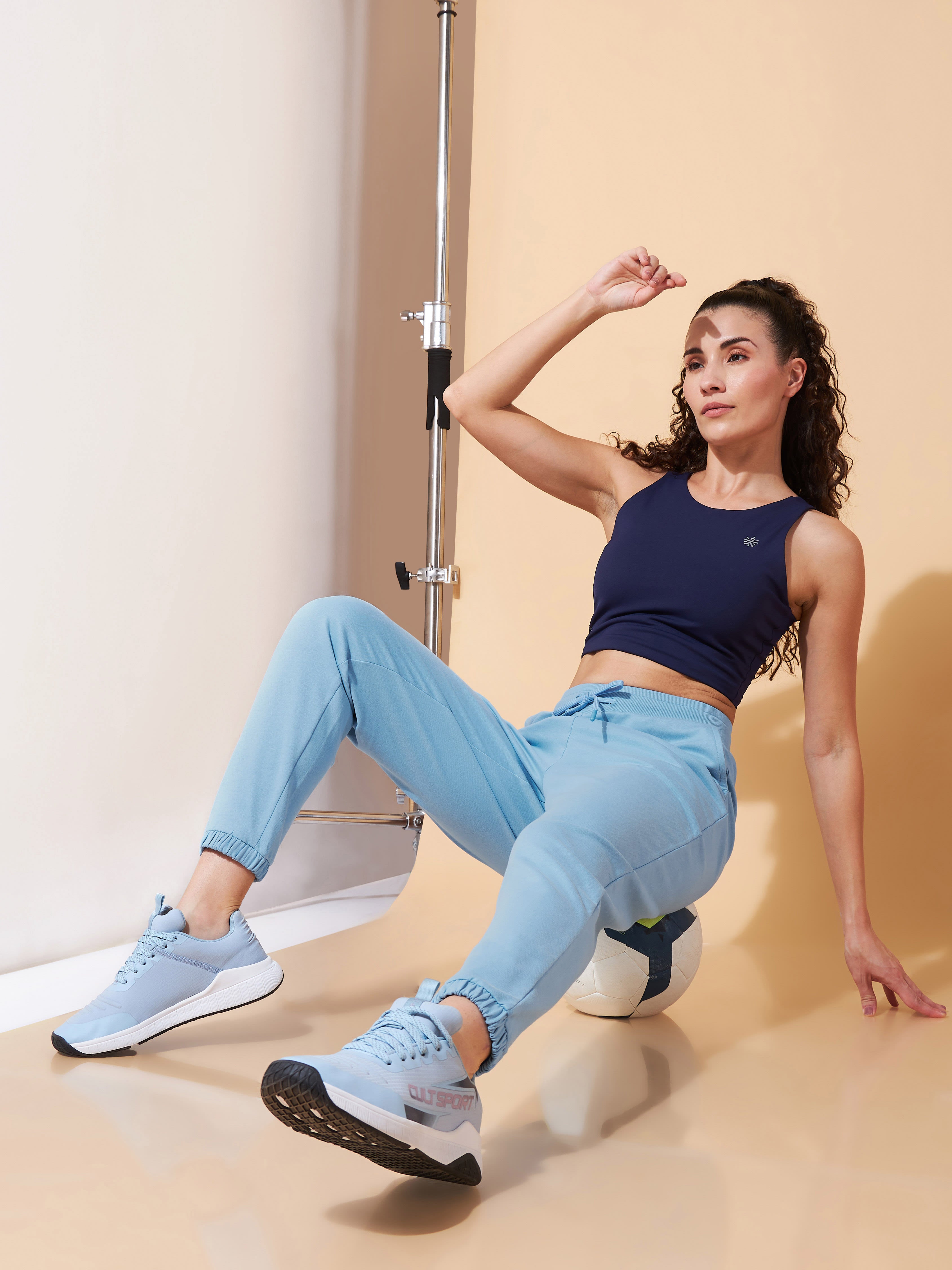Women Sky Blue Move All Day Joggers