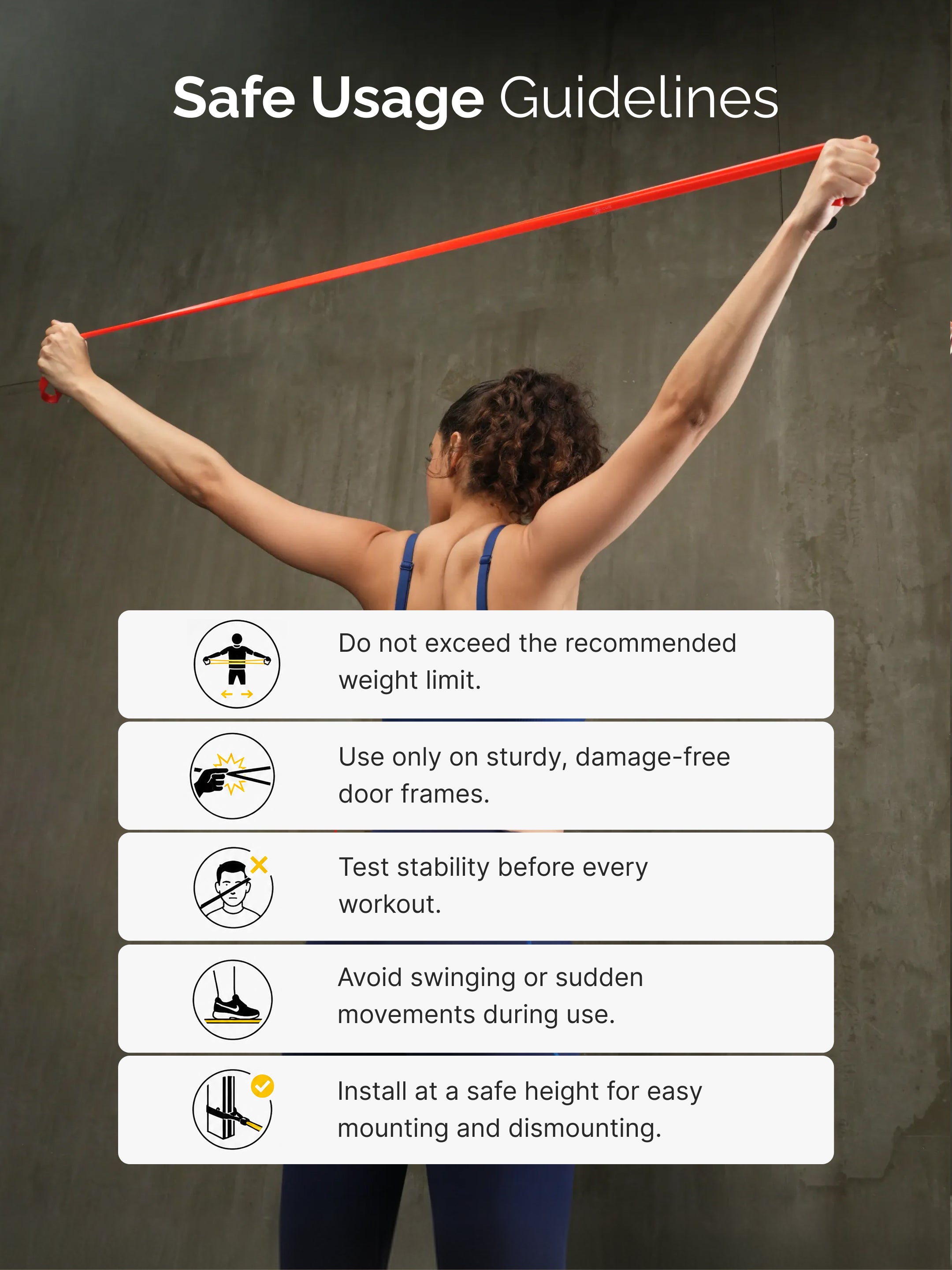cult Resistance Band for Stretching, Pull Ups, Home Exercise and Gym Workout Stretch for Men & Women Red (7-15kgs Resistance)