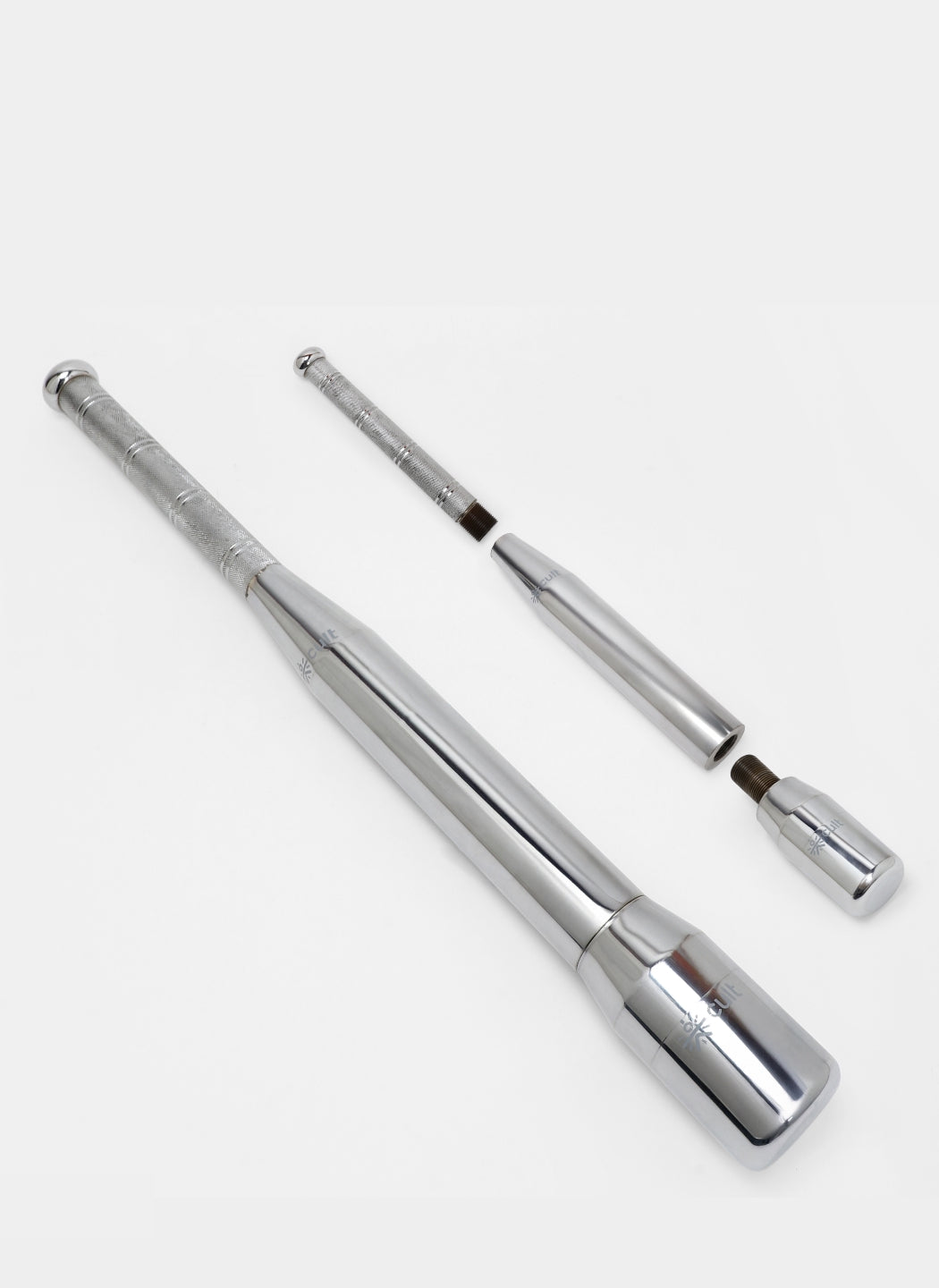 Cult 3-in-1 Adjustable Steel 7.5KG Mudgar for Full Body Training | Silver Indian Clubs (7.5 kg)