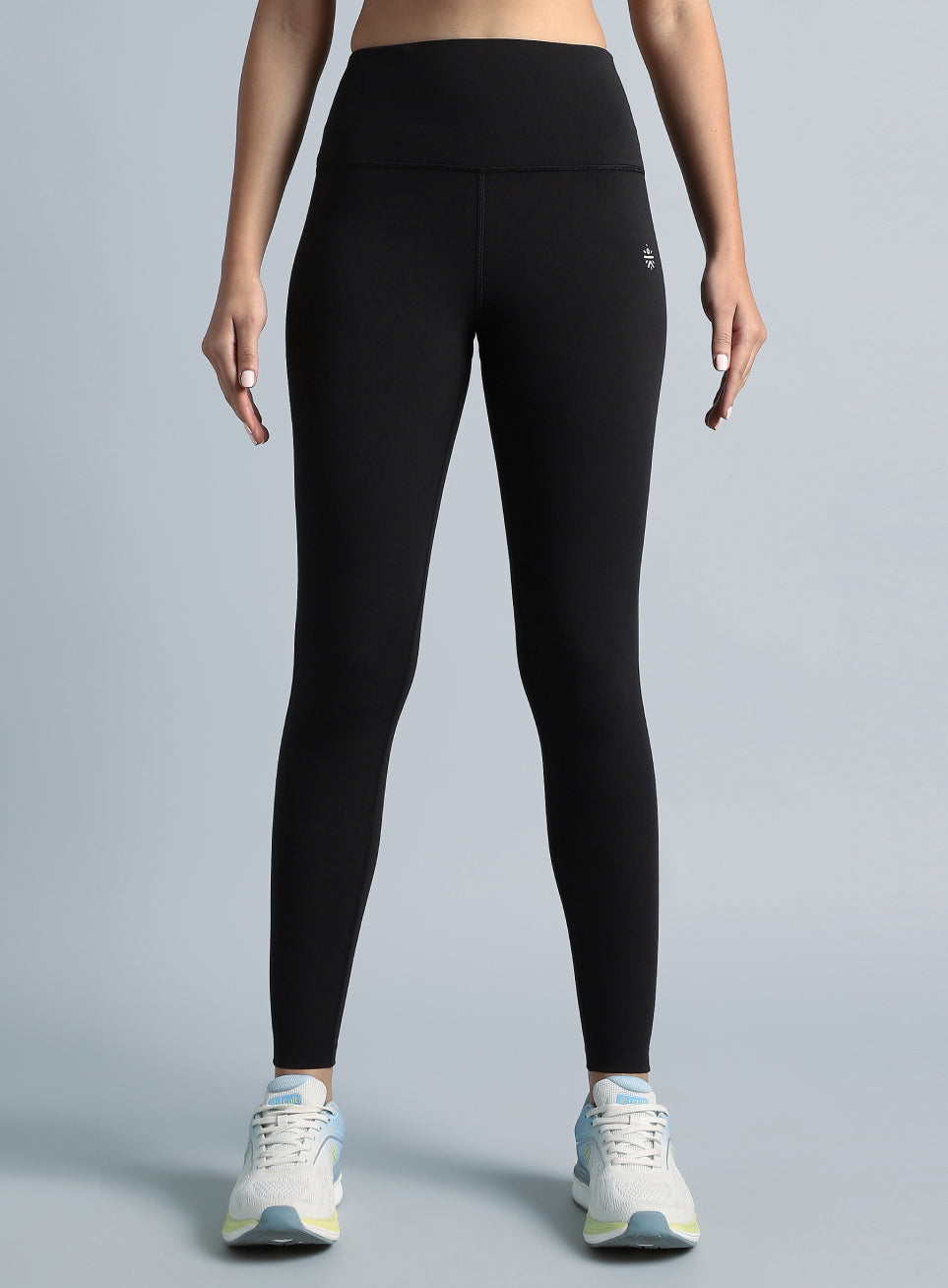 Black Graphic Print Active Tights