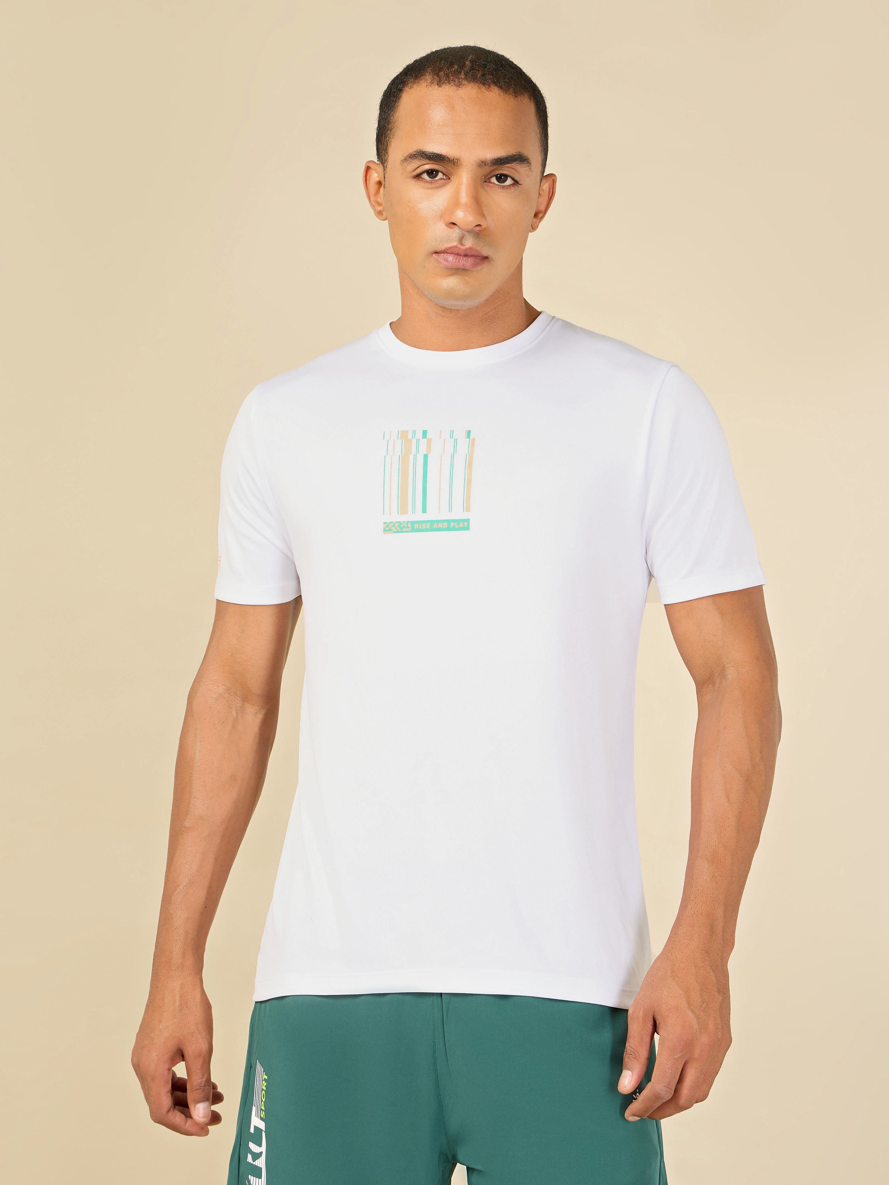 Active T-shirt with Minimal Graphic