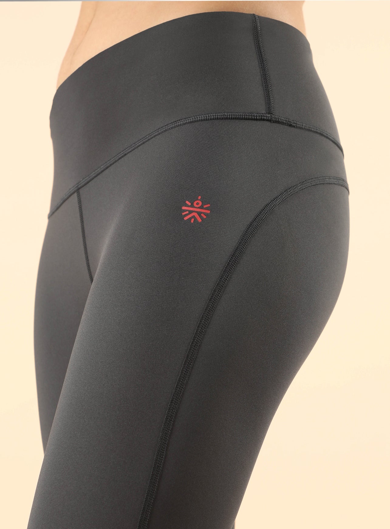 Grey All Day Active Solid Tights