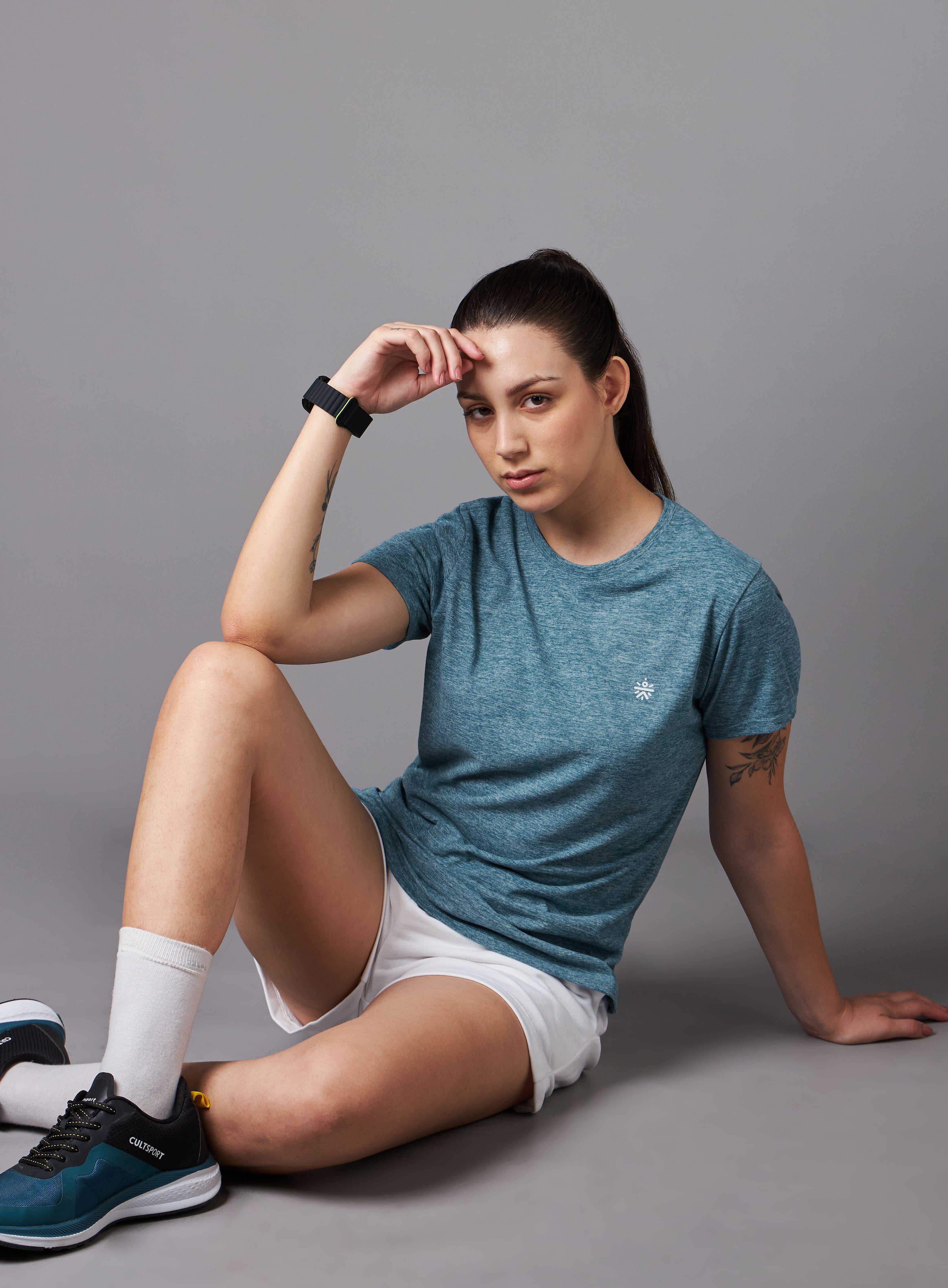 Women's Train All Day Blue Comfortech T-shirt