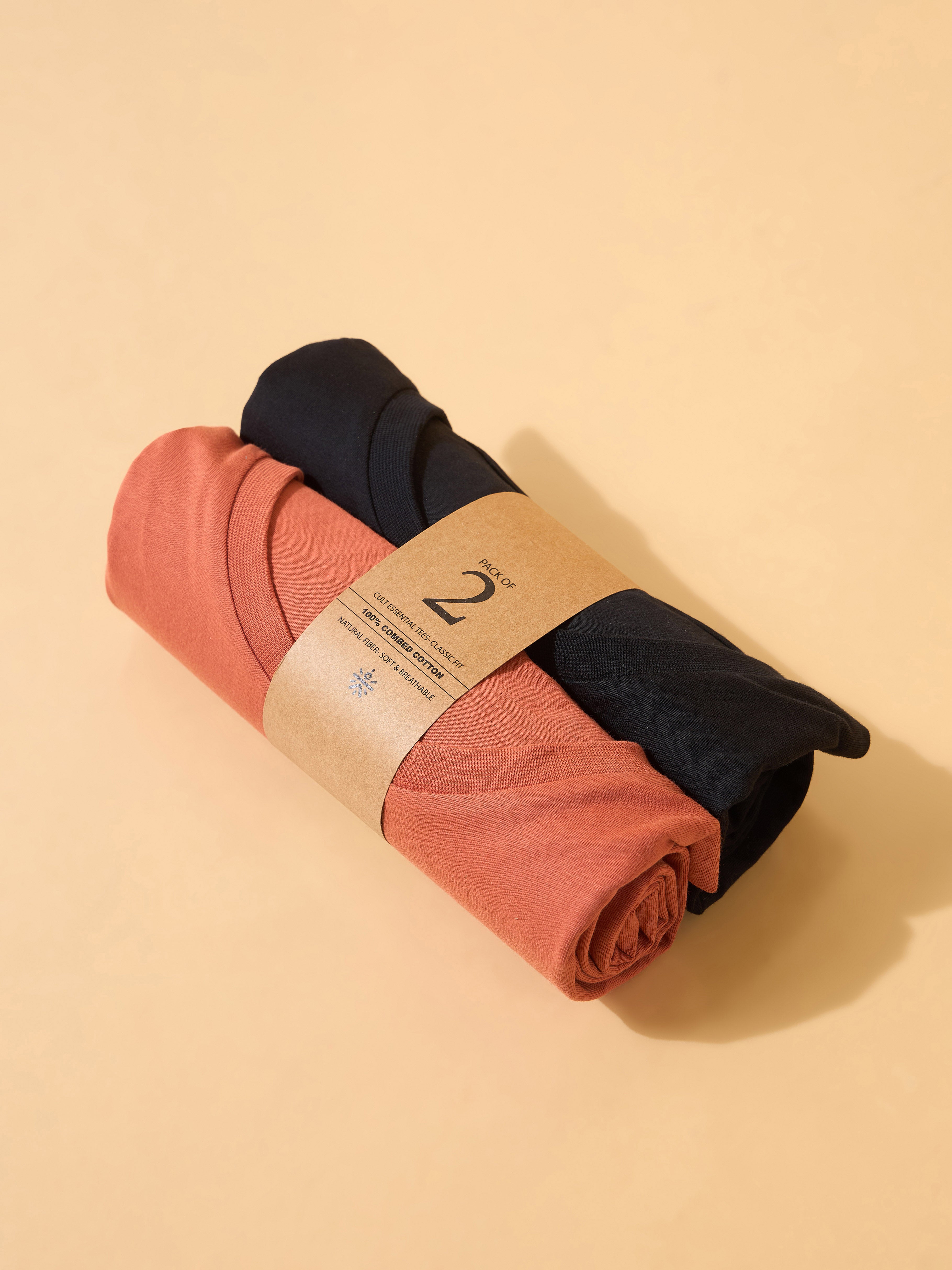 Cult Essential Cotton Pack of 2 T-shirts