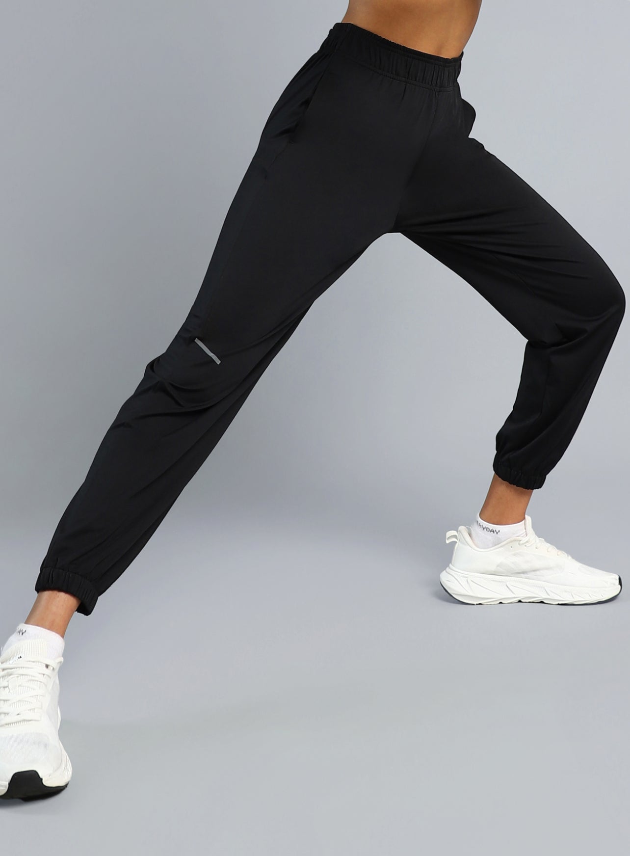 Women's Black Iconic Running Joggers