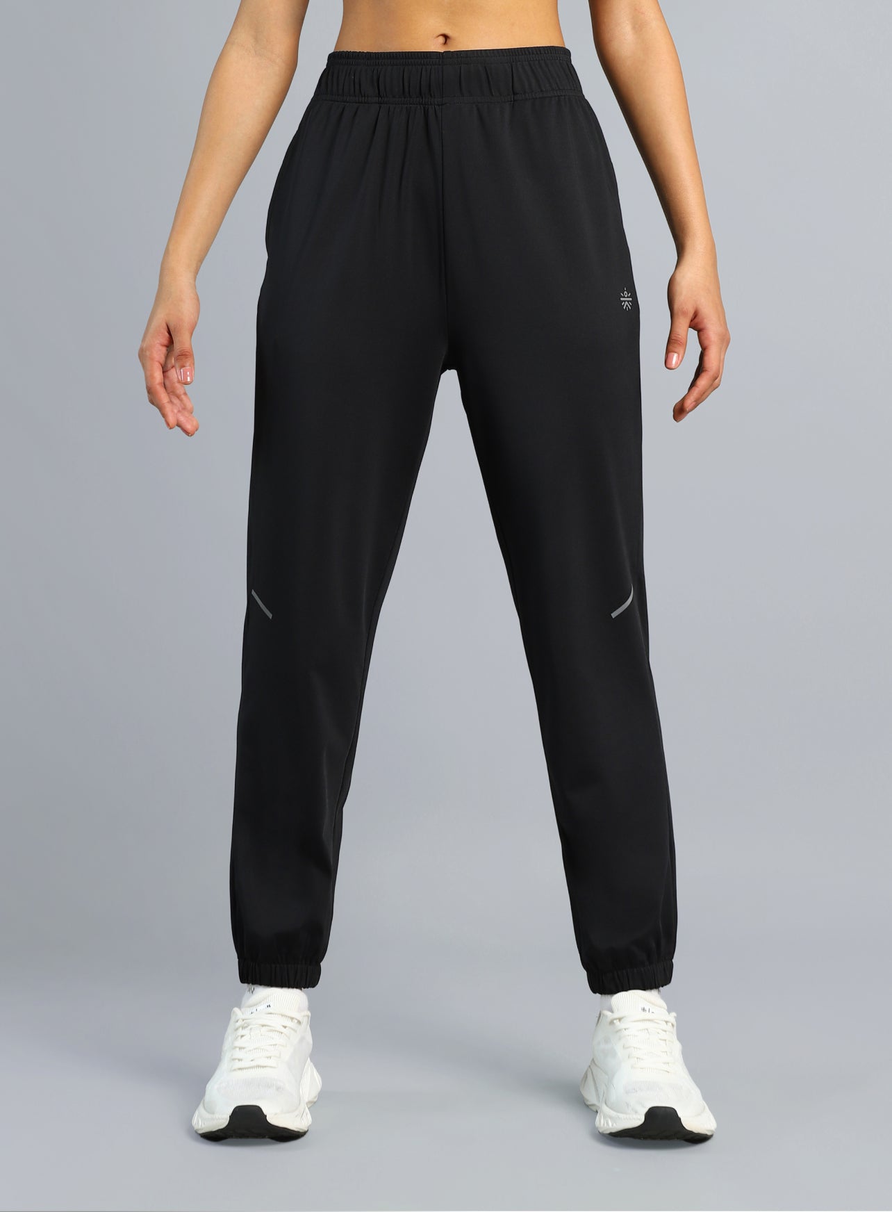 Women's Black Iconic Running Joggers