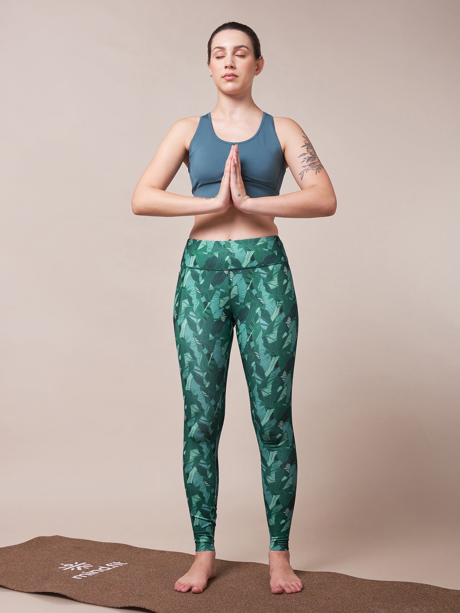 Zen Garden All Over Print Yoga Tights
