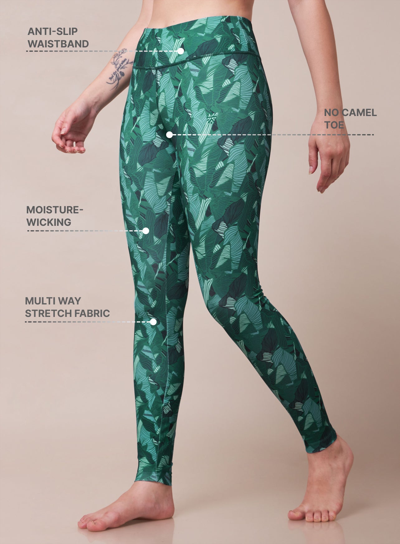 Zen Garden All Over Print Yoga Tights