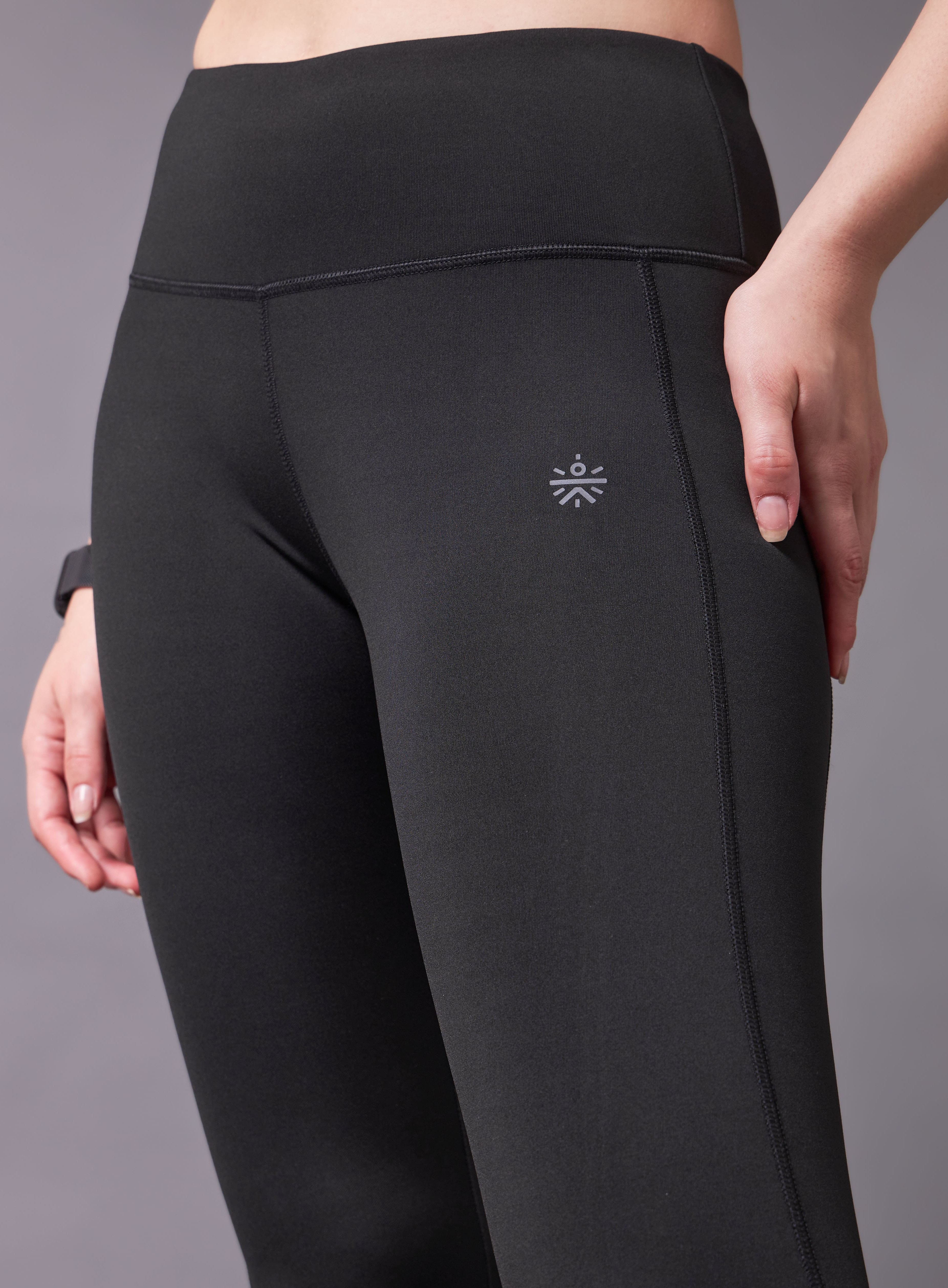 Iconic Black Running Tights