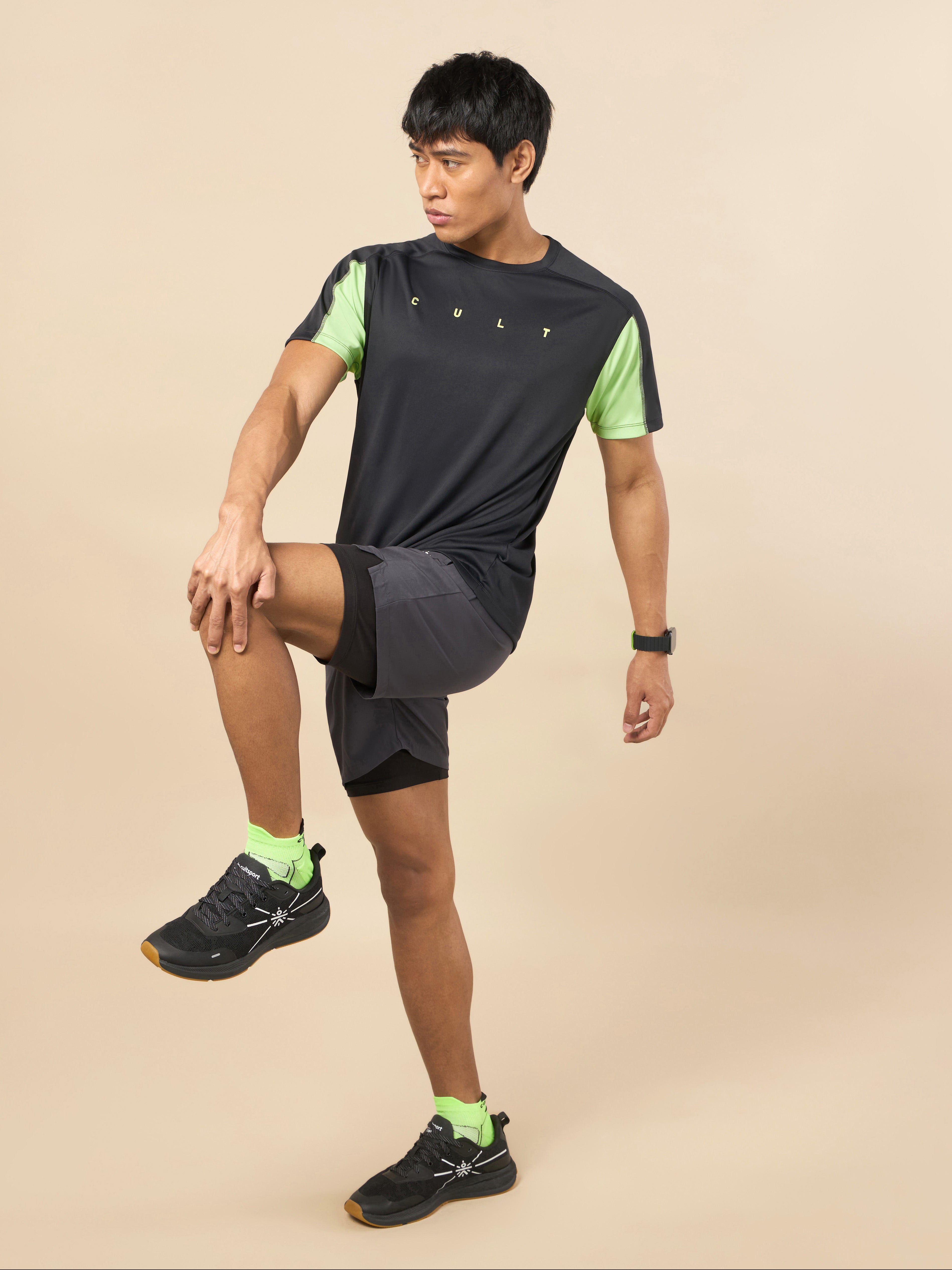 Men's Cult Black Training T-shirt