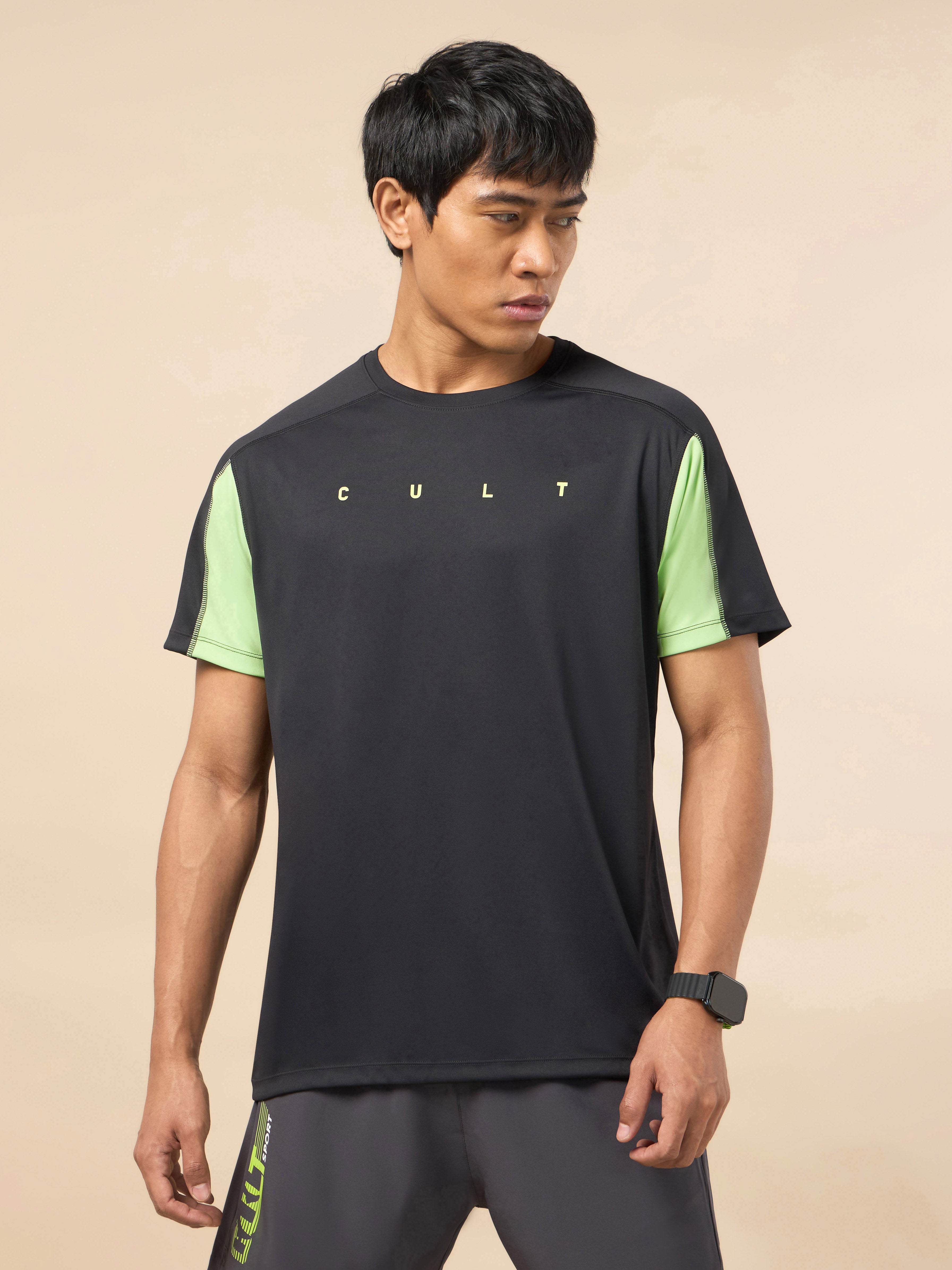 Men's Cult Black Training T-shirt