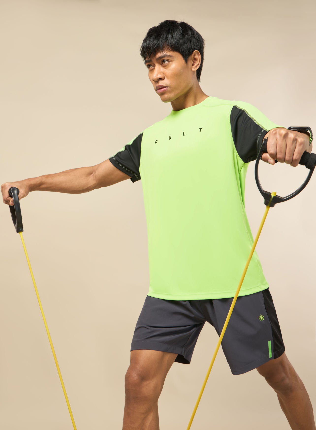 Men's Cult Neon Green Training T-shirt