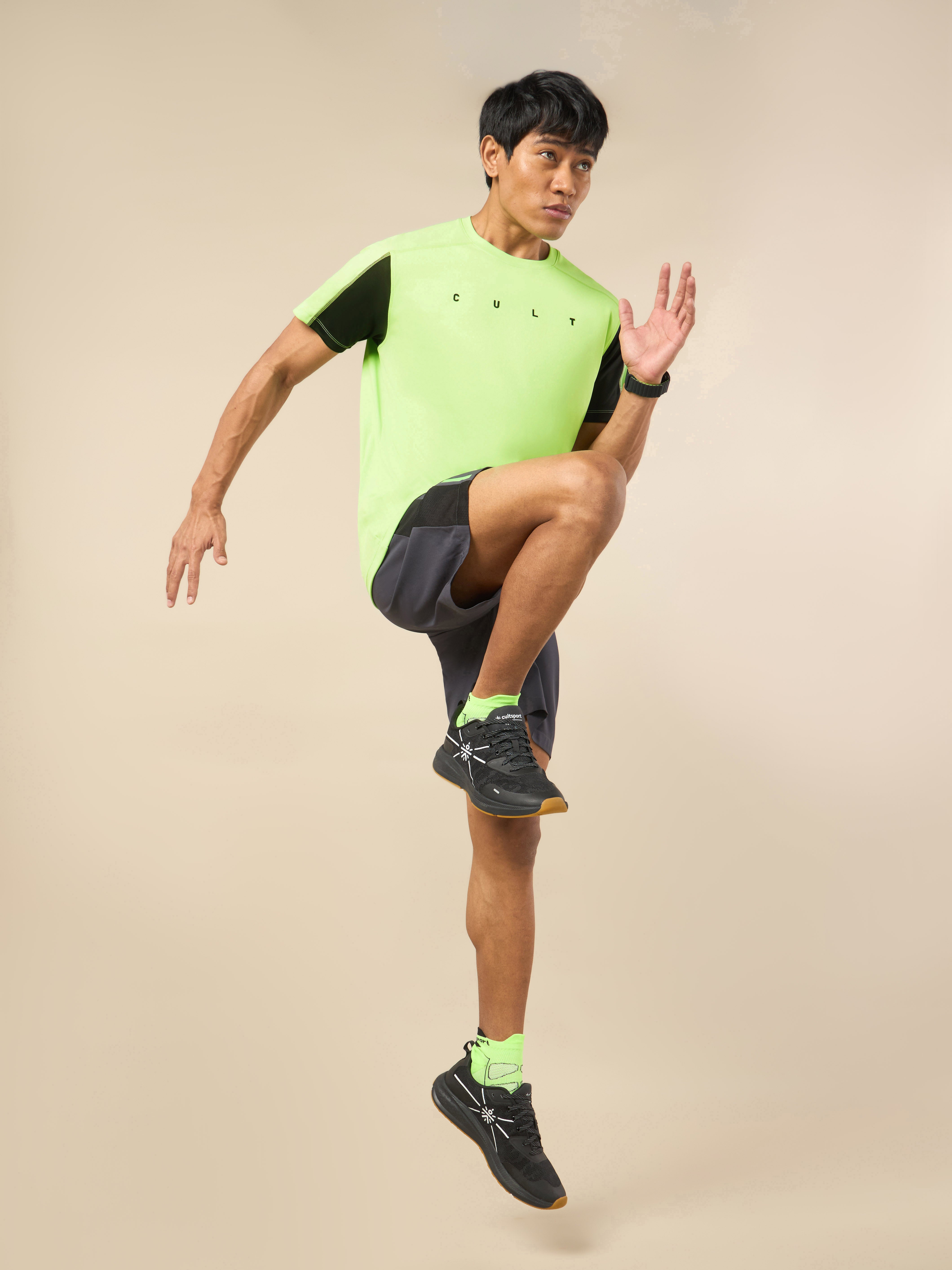 Men's Cult Neon Green Training T-shirt