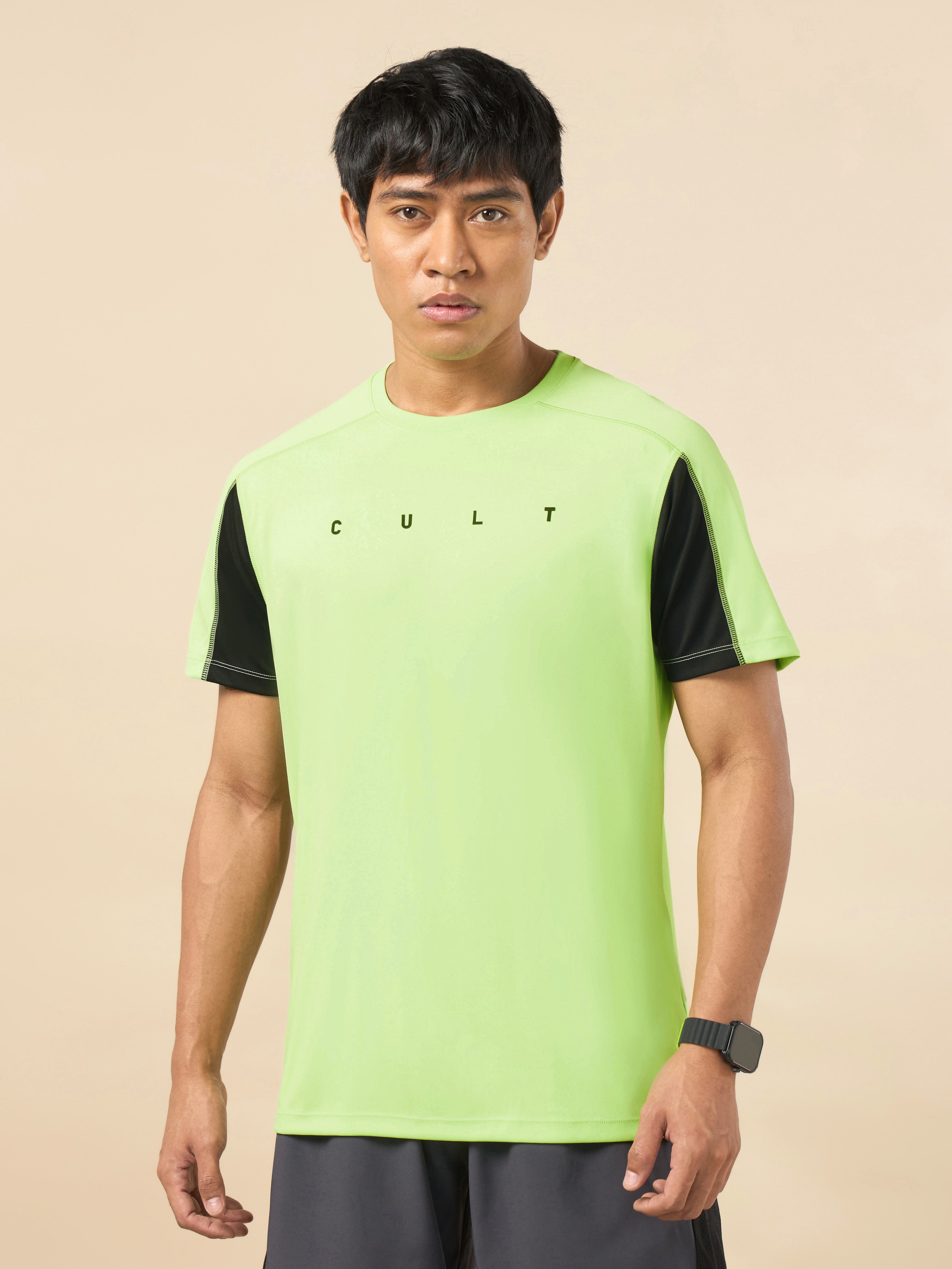 Men's Cult Neon Green Training T-shirt