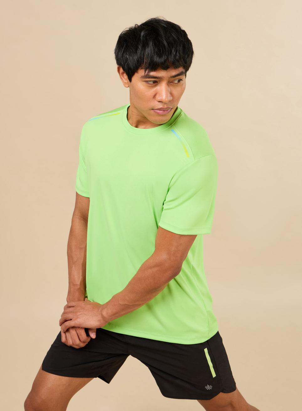 Men's All Round Green Workout T-shirt