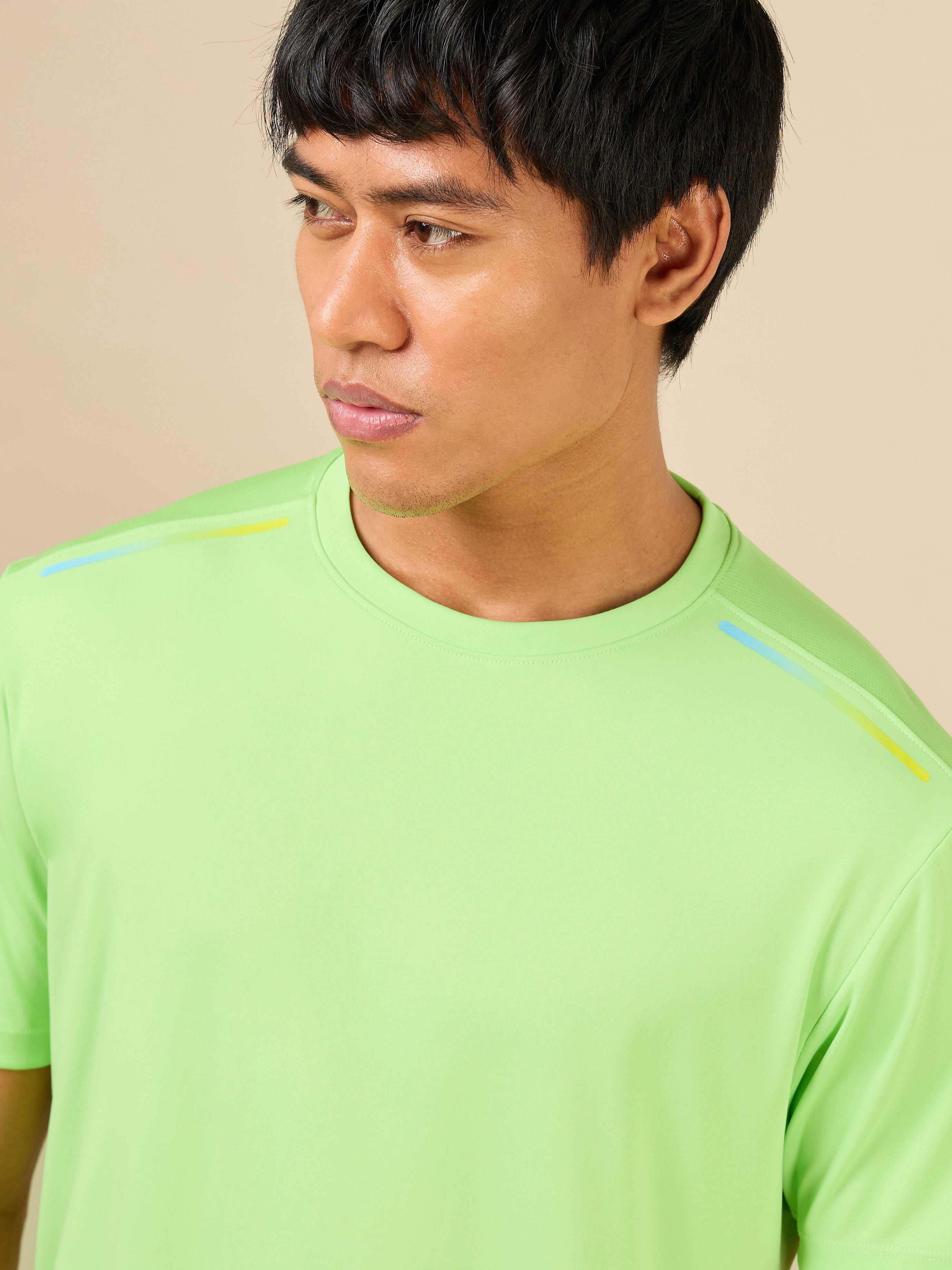 Men's All Round Green Workout T-shirt