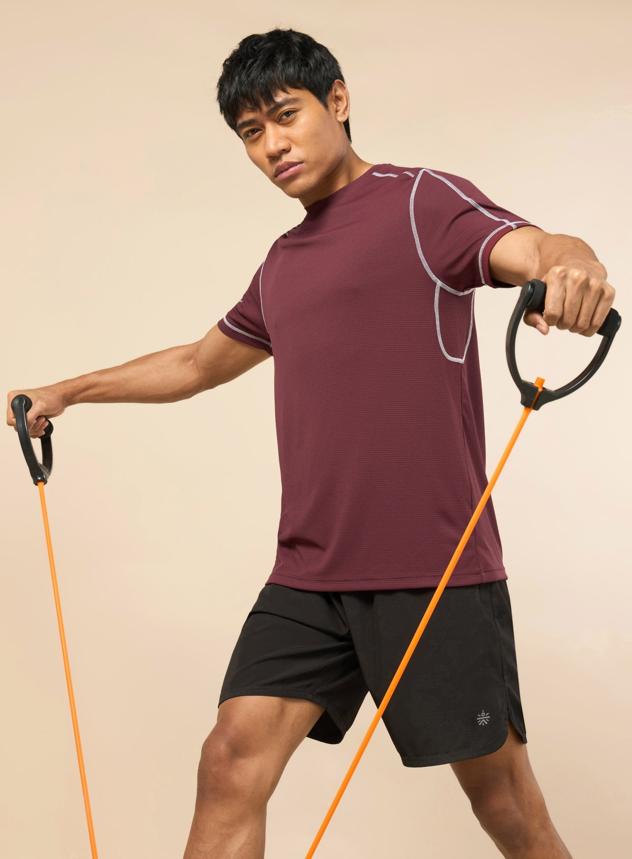 Men's All Round Red Workout T-shirt