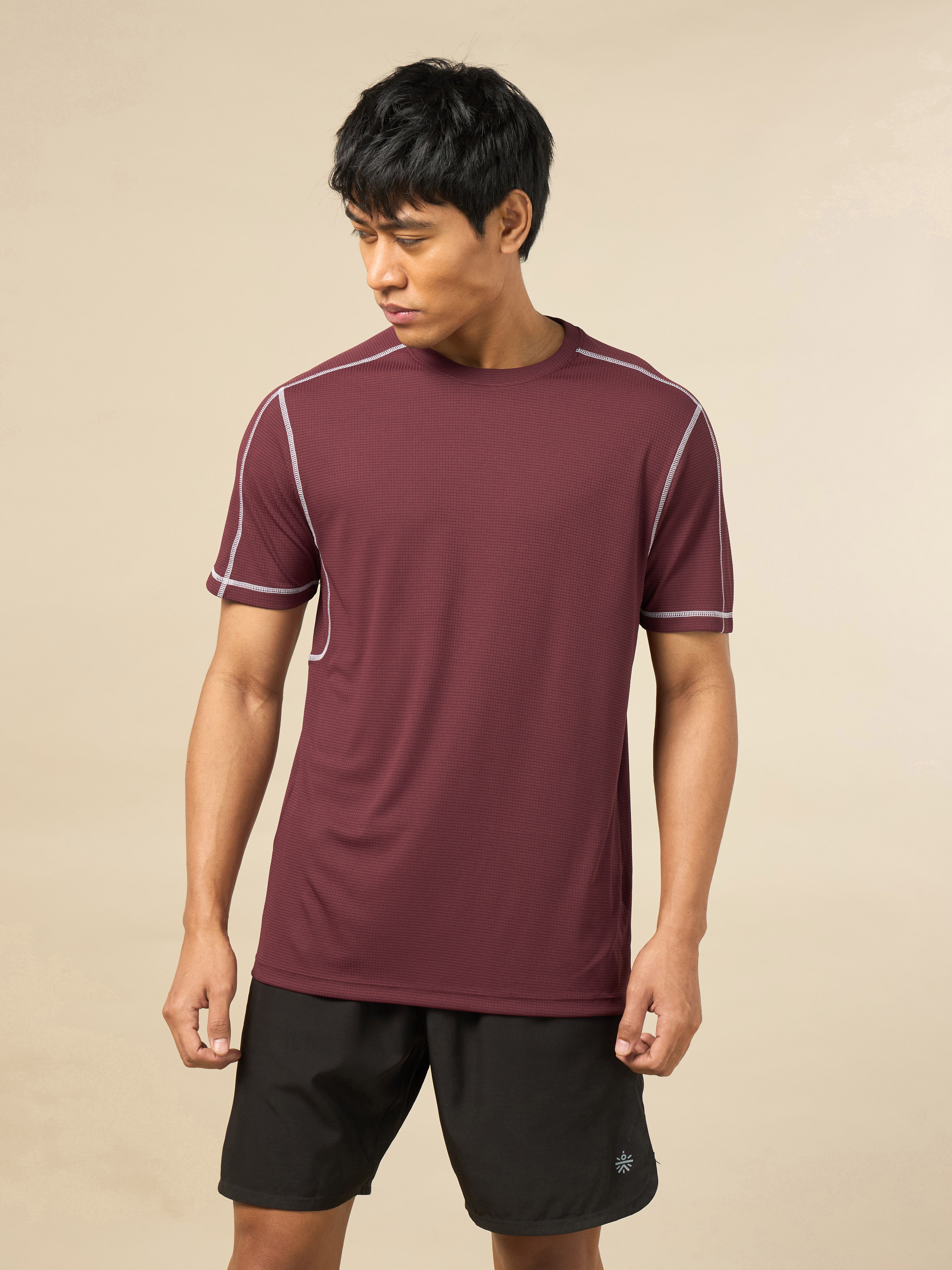 Men's All Round Red Workout T-shirt