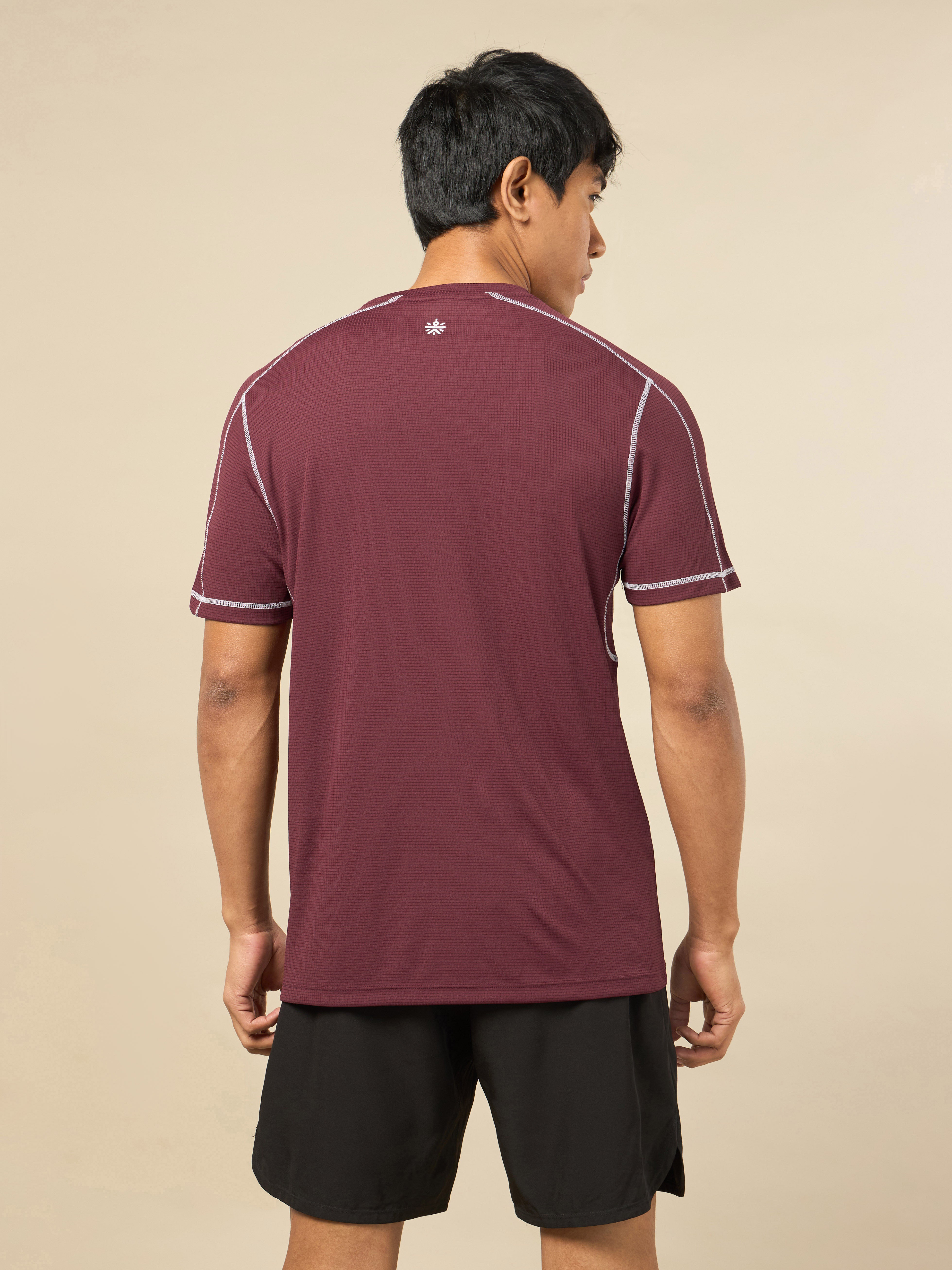 Men's All Round Red Workout T-shirt