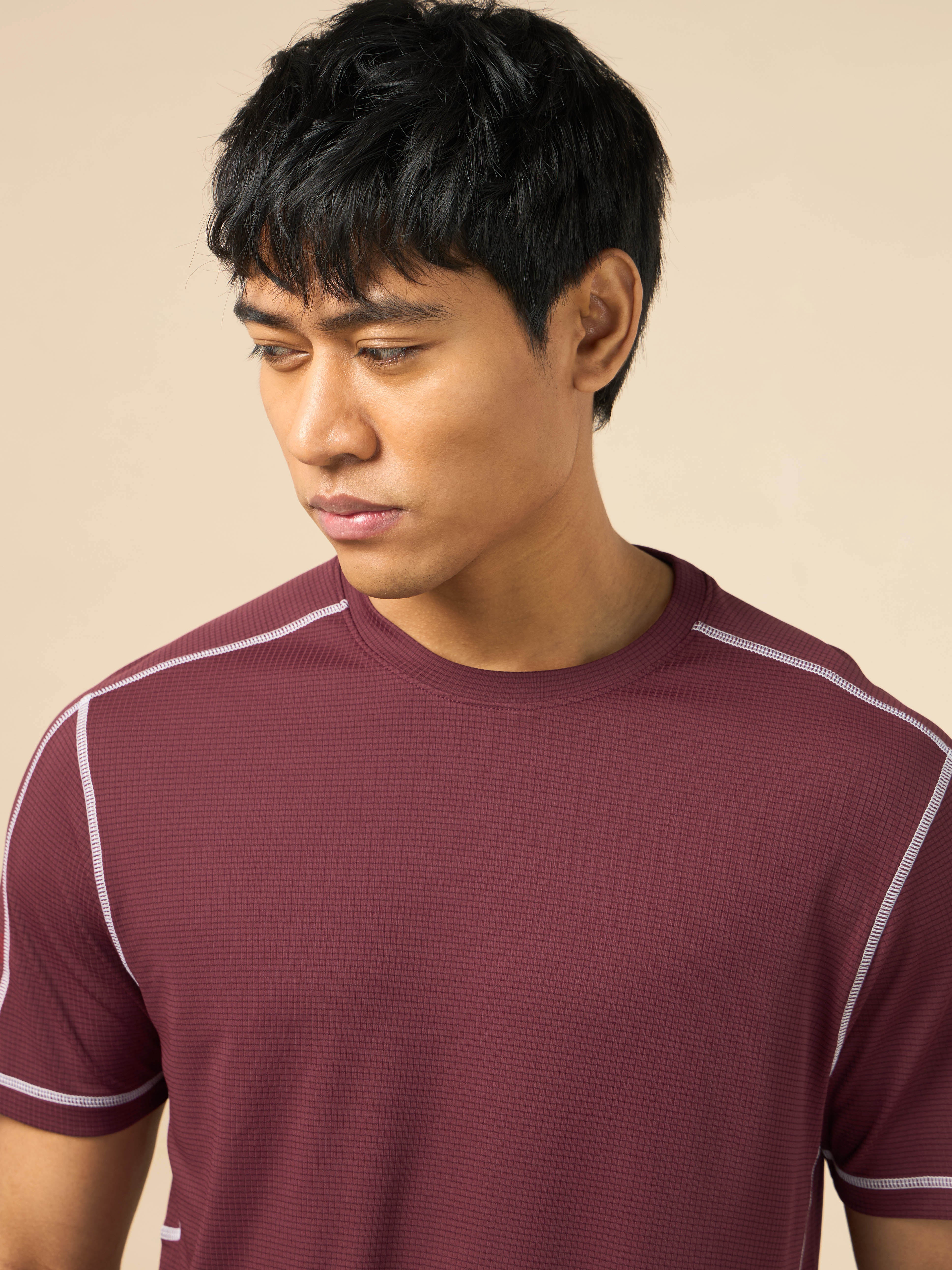 Men's All Round Red Workout T-shirt