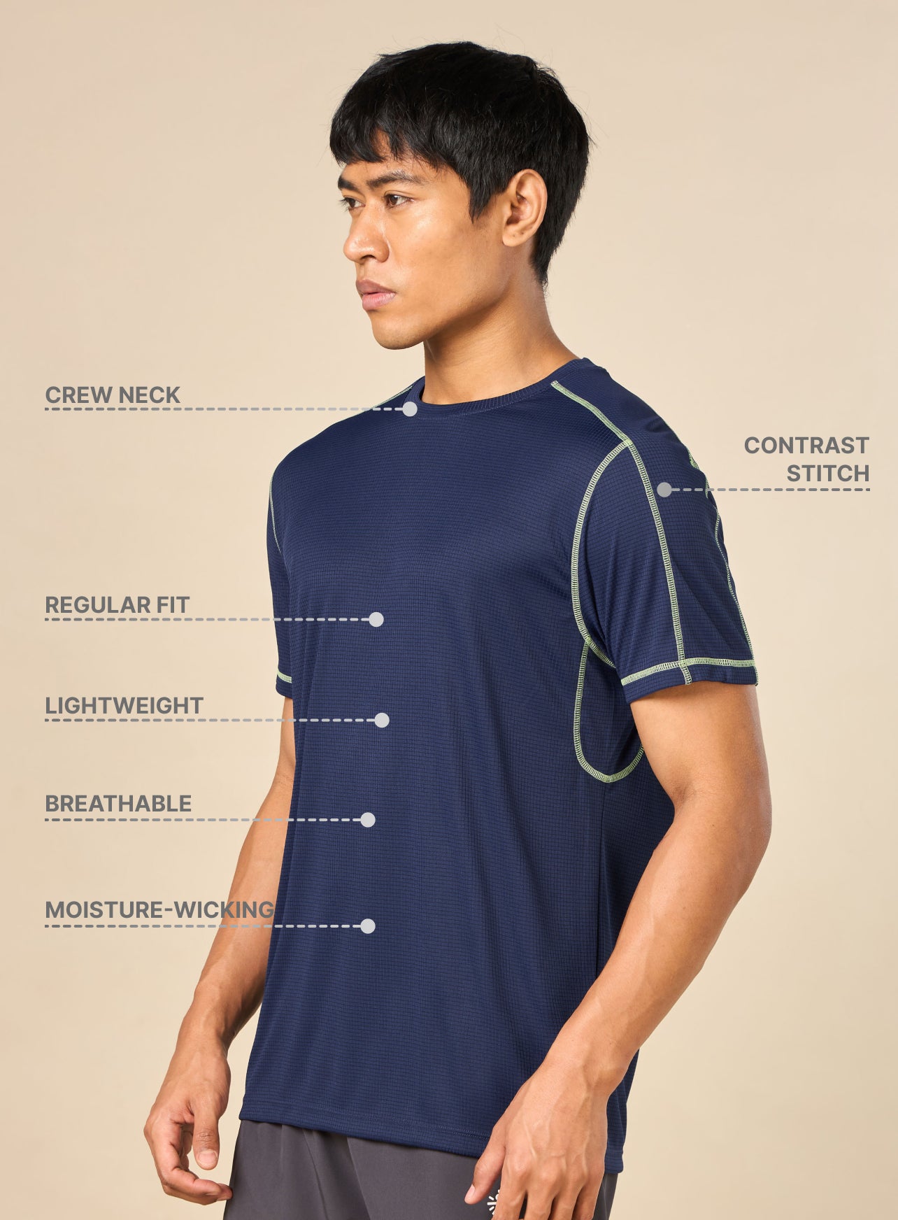 Men's 360 Degree Performance Navy T-shirt