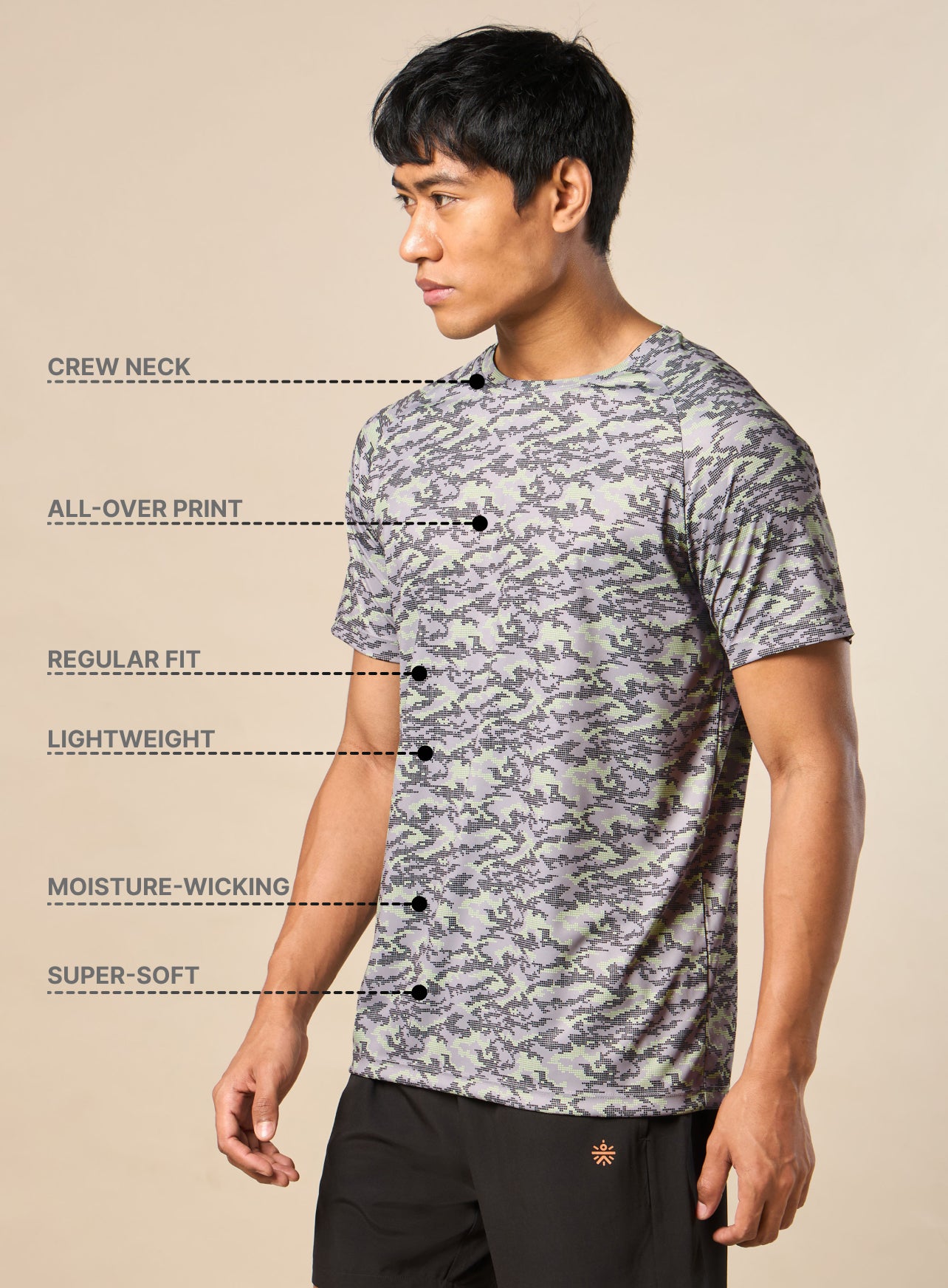 Men's Flex It Performance Grey T-shirt