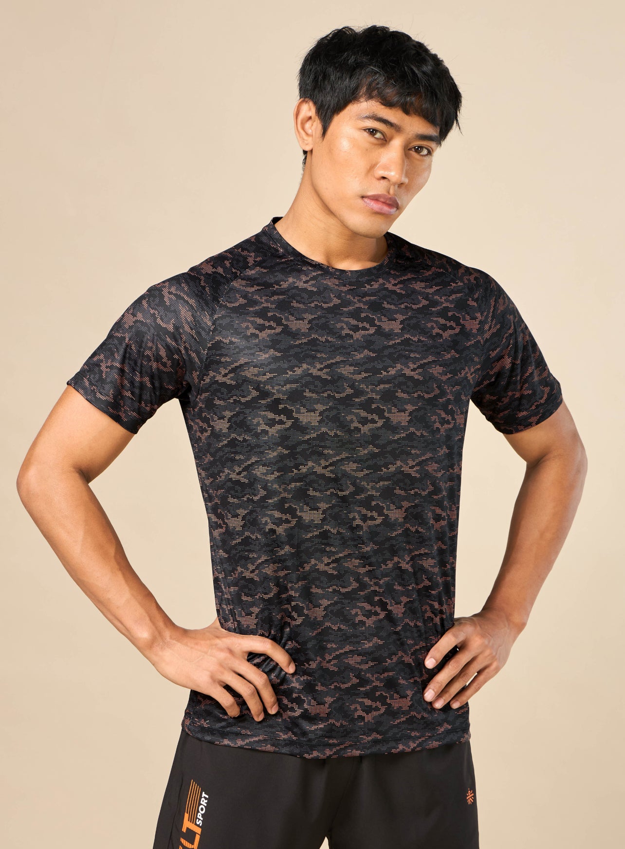 Men's Flex It Performance Black T-shirt