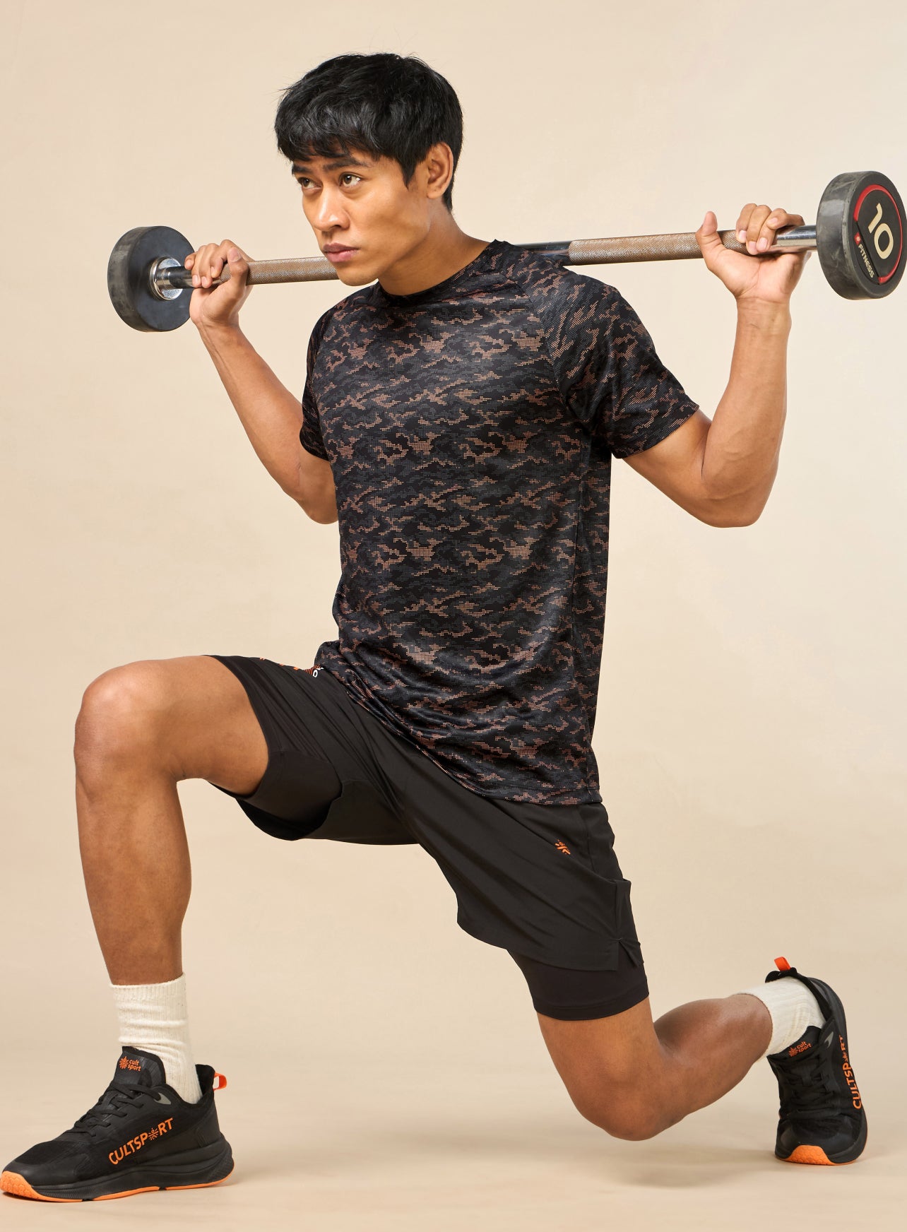 Men's Flex It Performance Black T-shirt