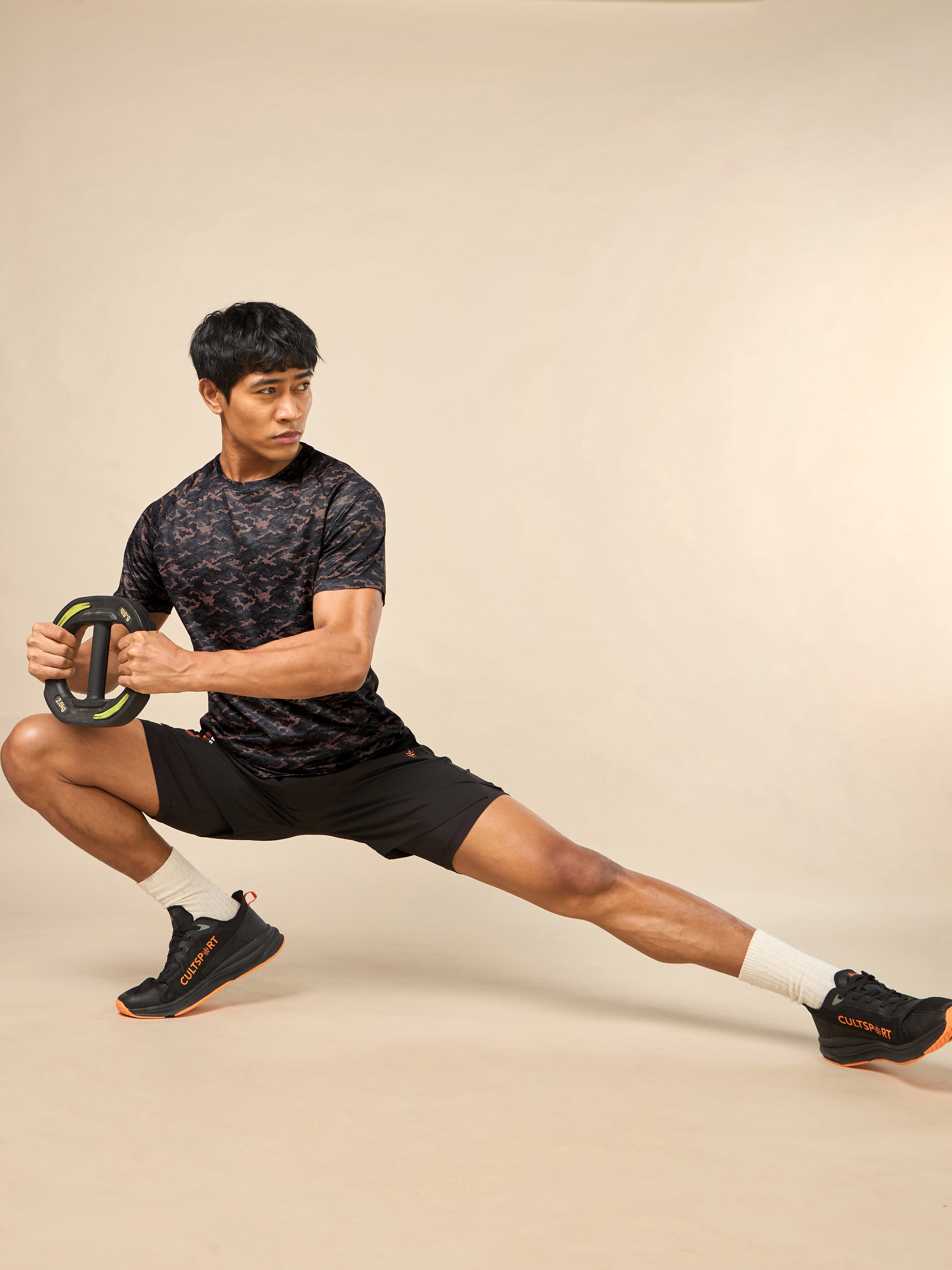 Men's Flex It Performance Black T-shirt