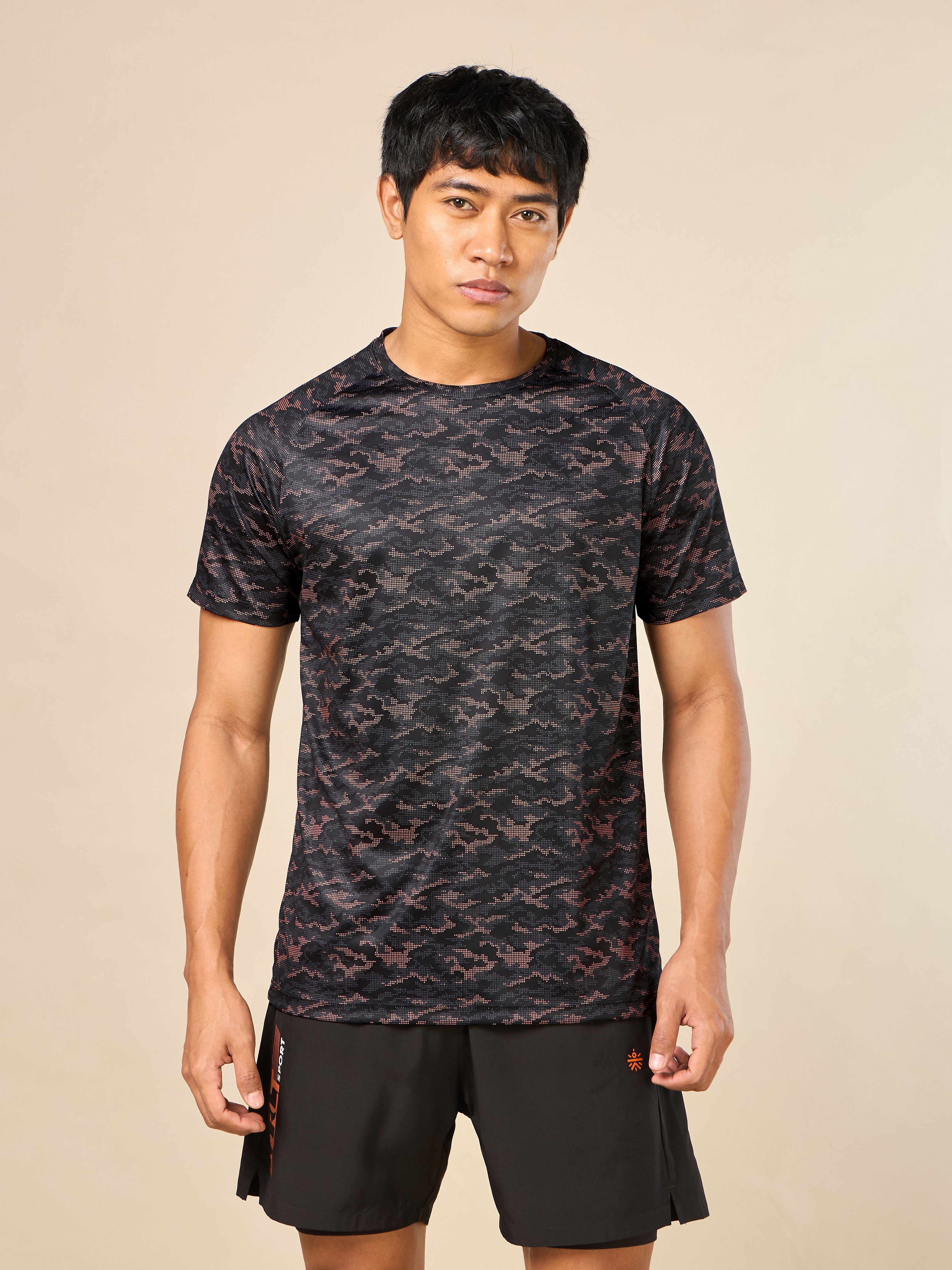 Men's Flex It Performance Black T-shirt