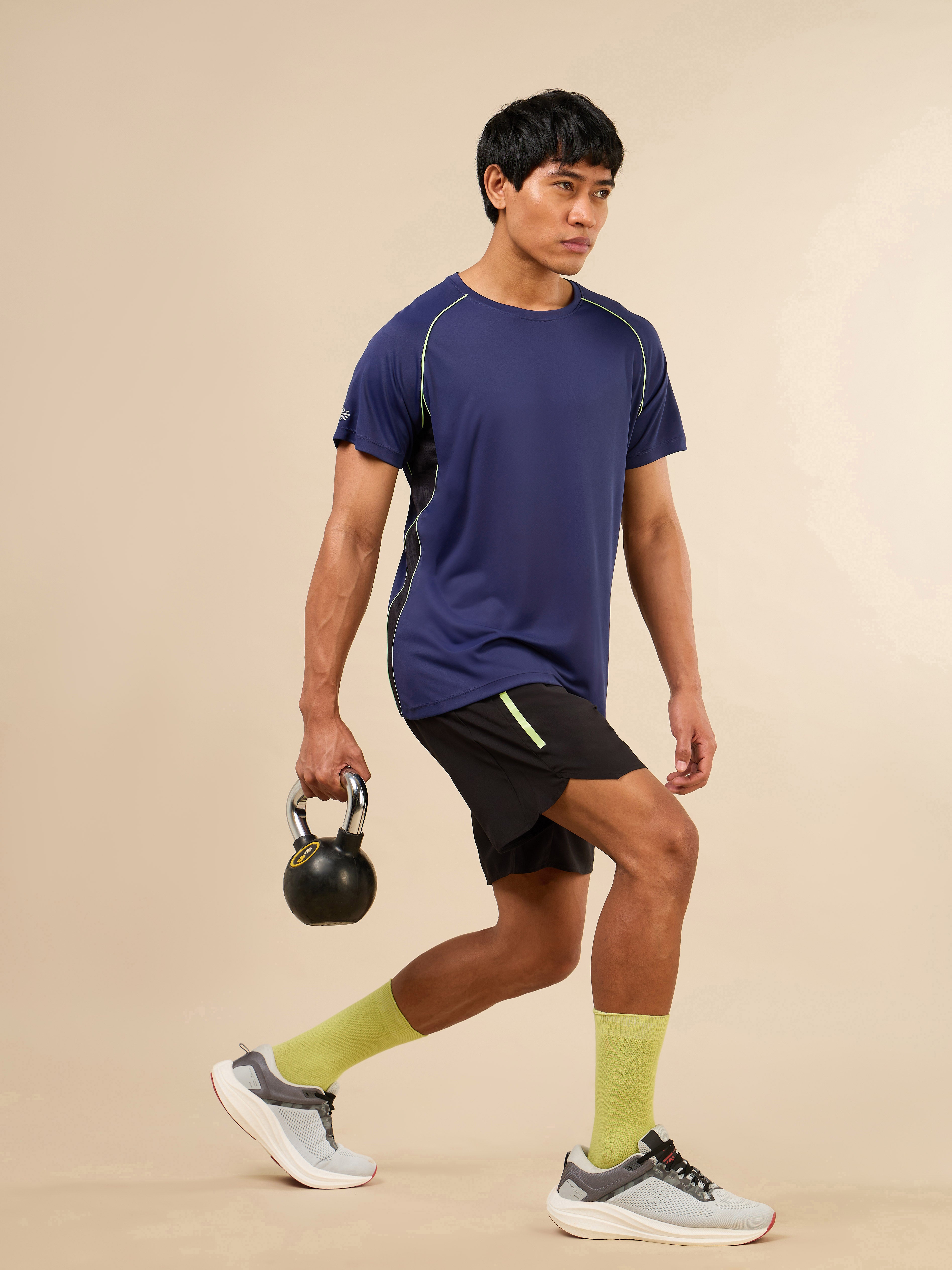 Men Navy HIIT Elevate Training T-shirt