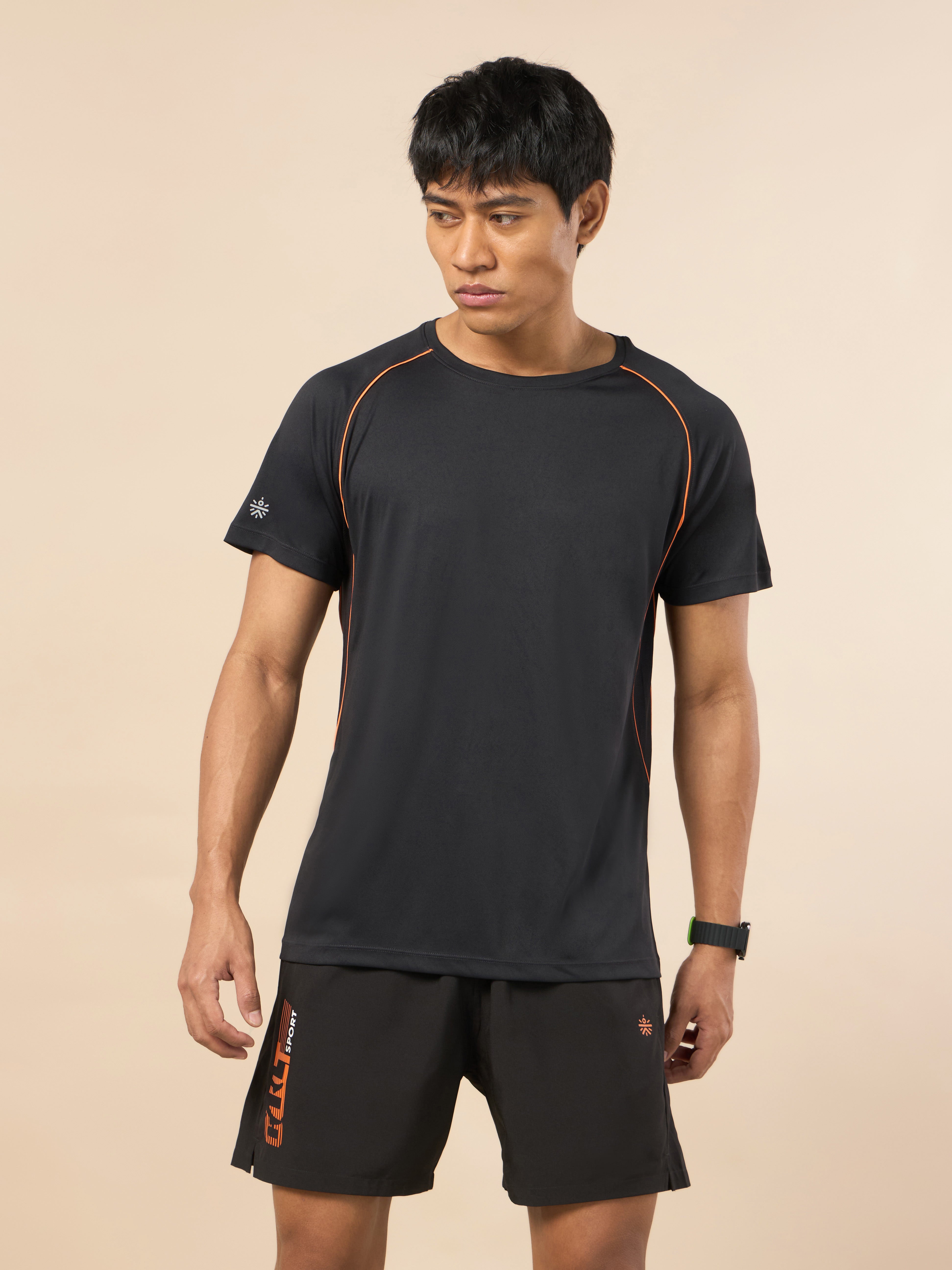 Men Black HIIT Elevate Training T-shirt