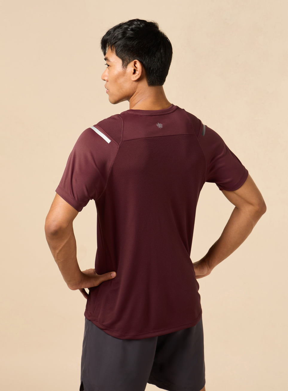 Men's Red Ergonomic Training T-shirt